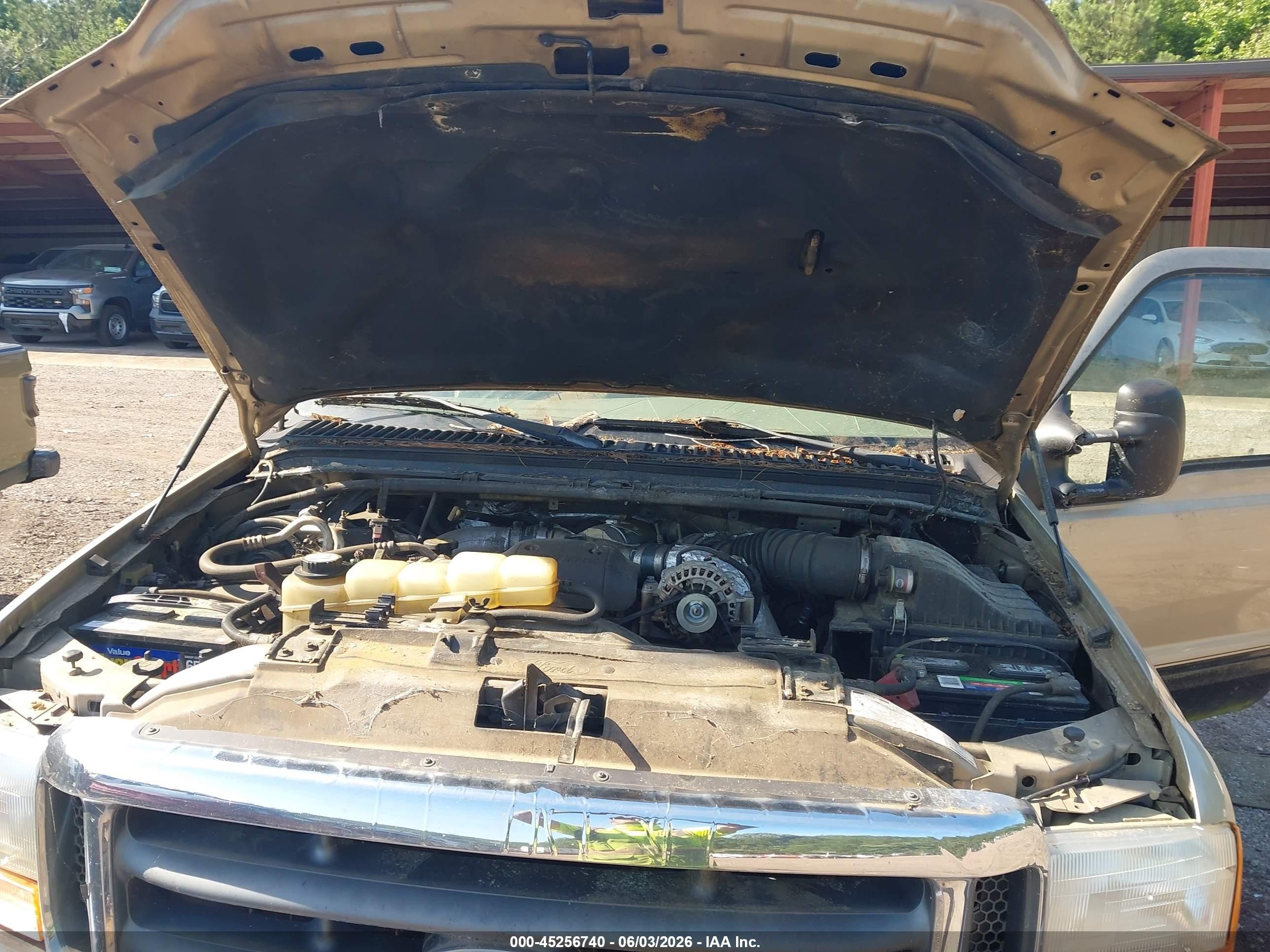 2001 Ford F-250 Lariat/xl/xlt Silver vin: 1FTNW21F11ED69098