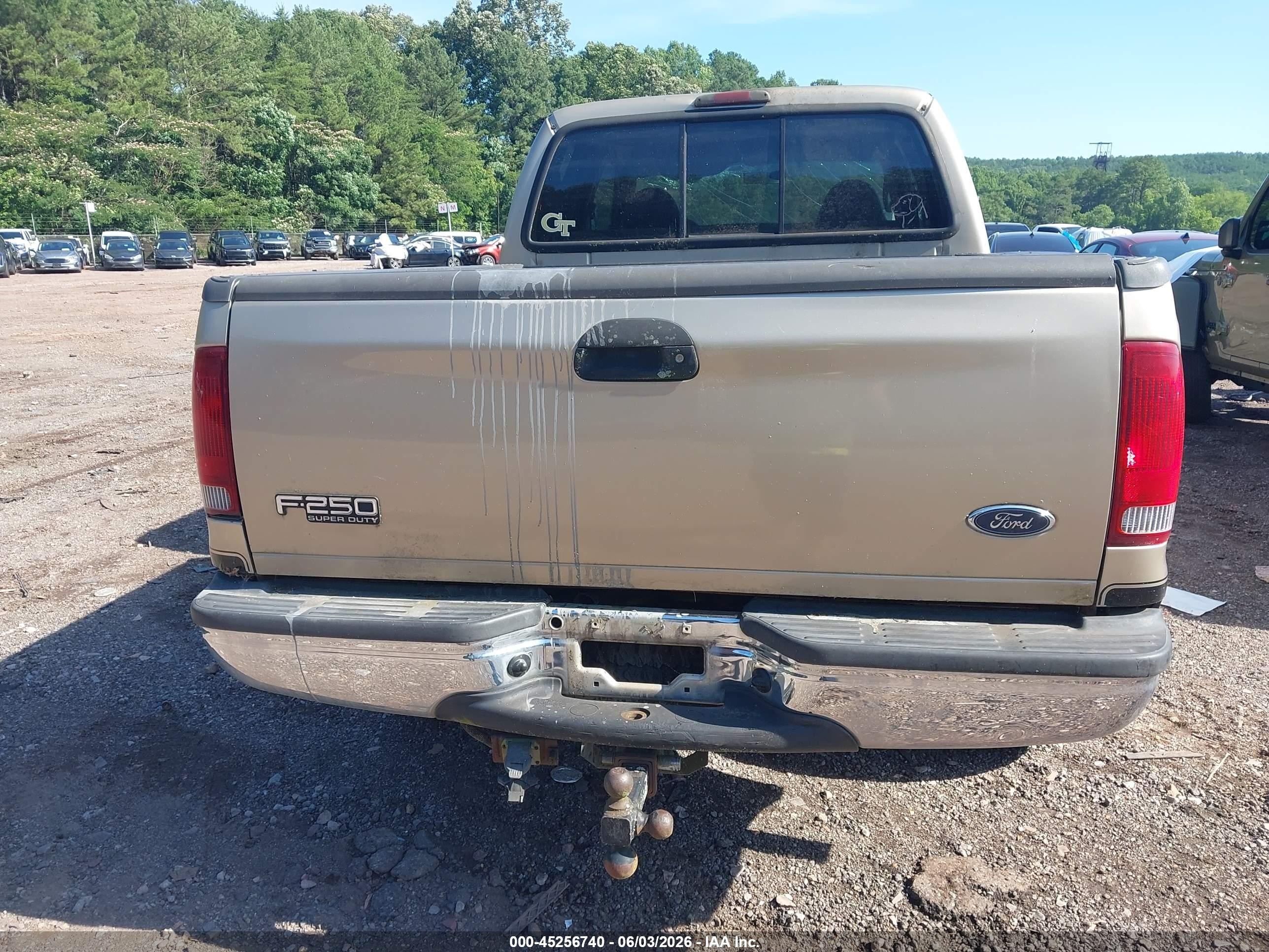 2001 Ford F-250 Lariat/xl/xlt Silver vin: 1FTNW21F11ED69098