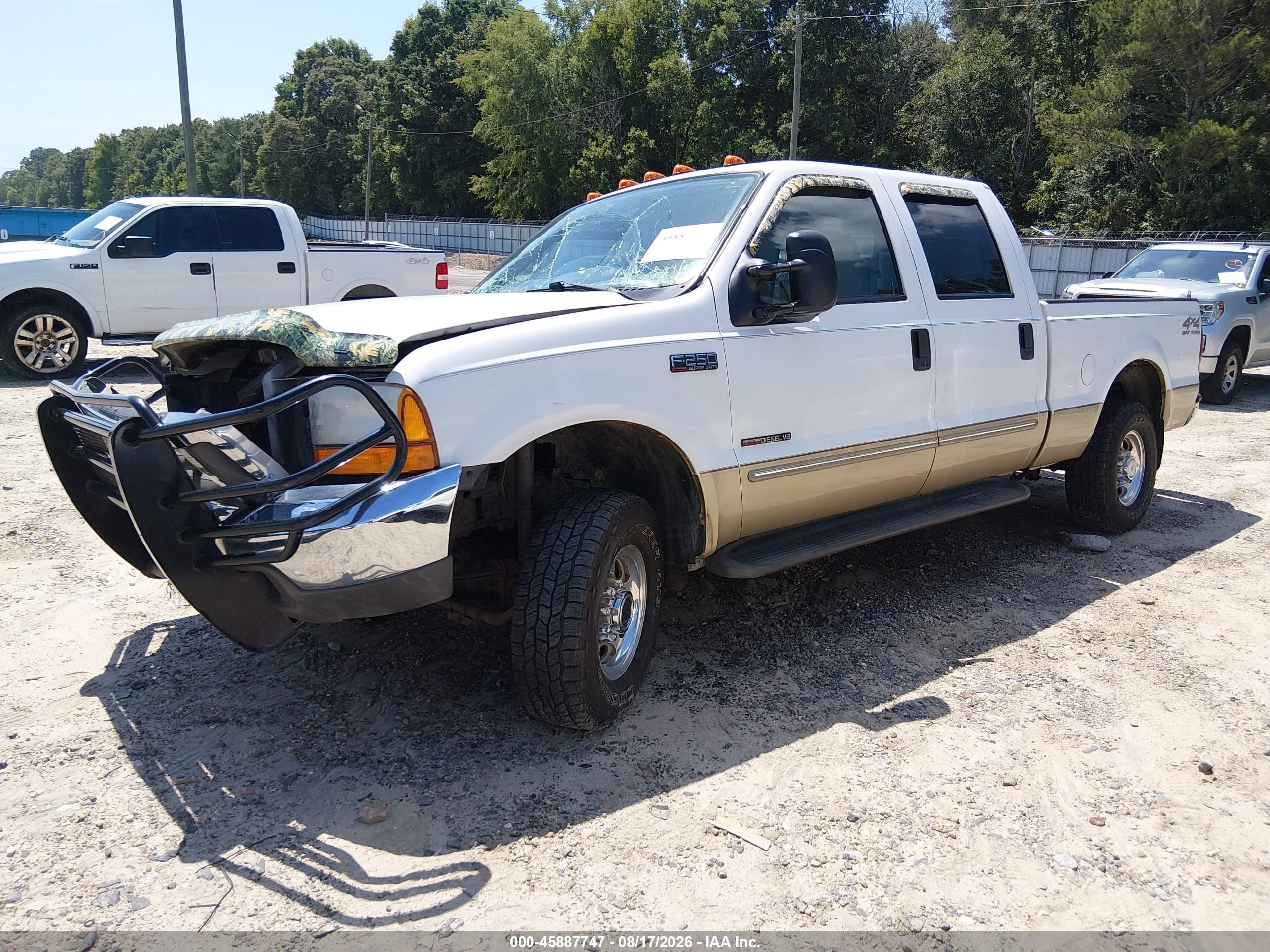 2000 Ford F-250 Lariat/xl/xlt Белый vin: 1FTNW21F1YED57771