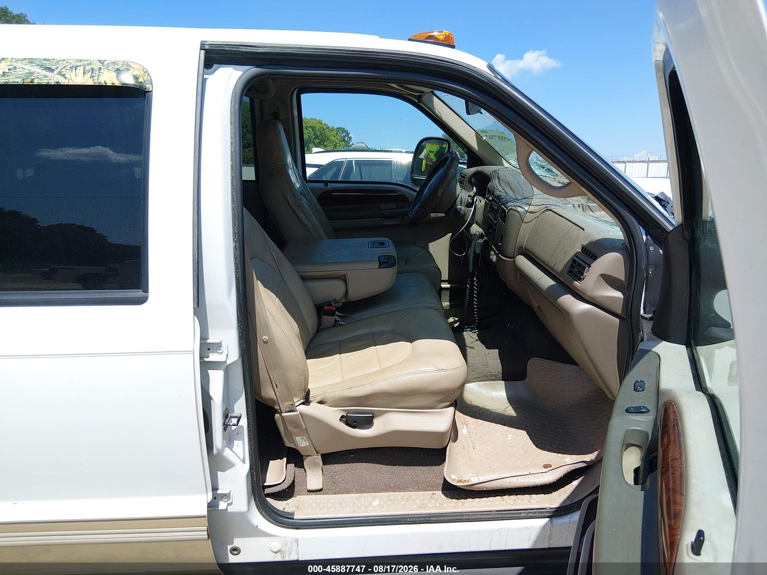 2000 Ford F-250 Lariat/xl/xlt Белый vin: 1FTNW21F1YED57771