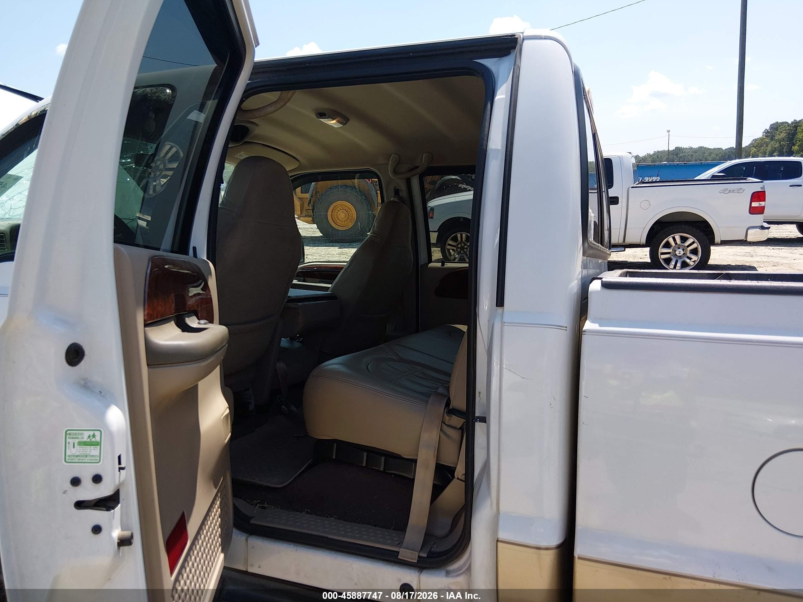 2000 Ford F-250 Lariat/xl/xlt Белый vin: 1FTNW21F1YED57771