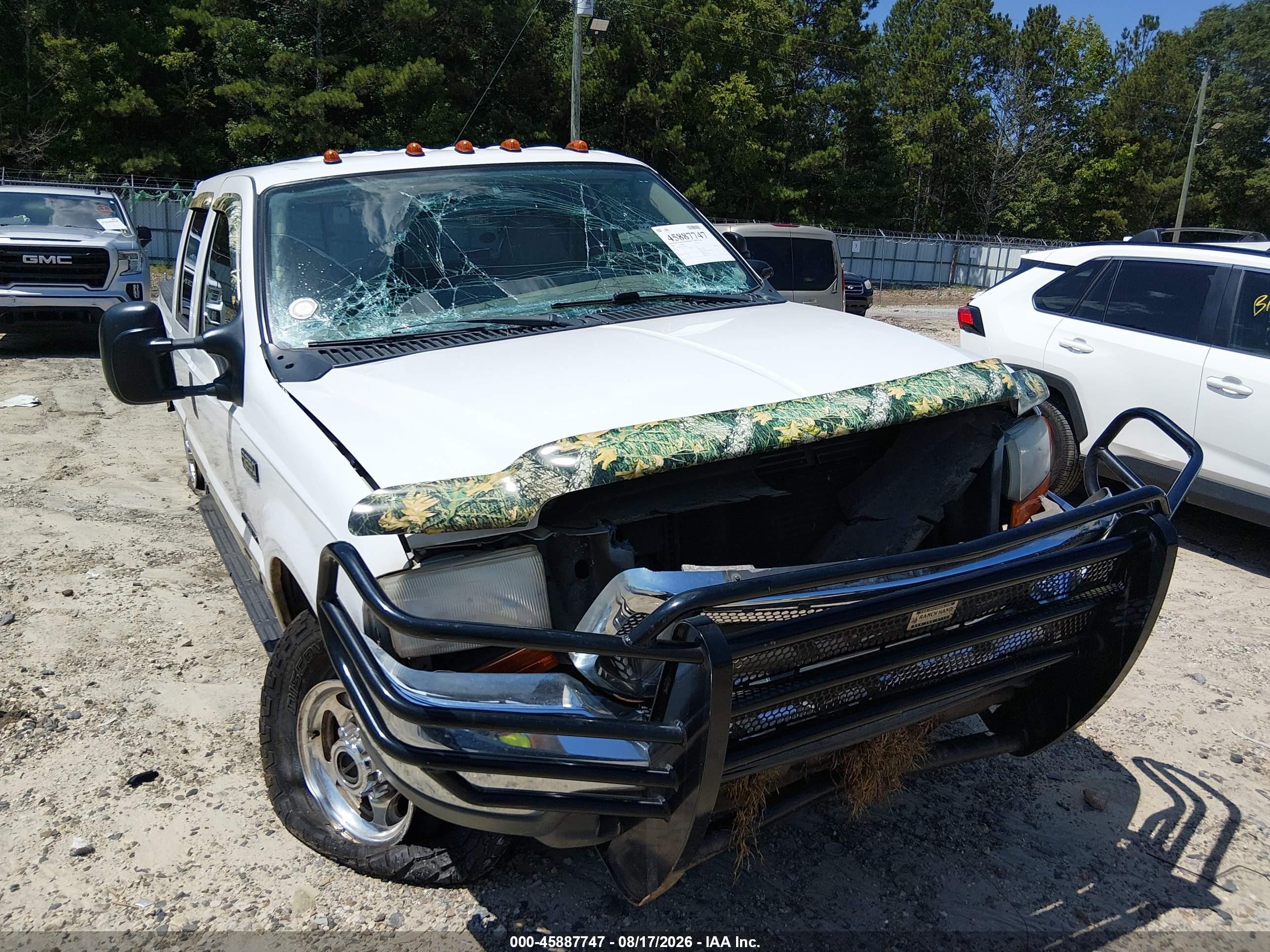 2000 Ford F-250 Lariat/xl/xlt Белый vin: 1FTNW21F1YED57771