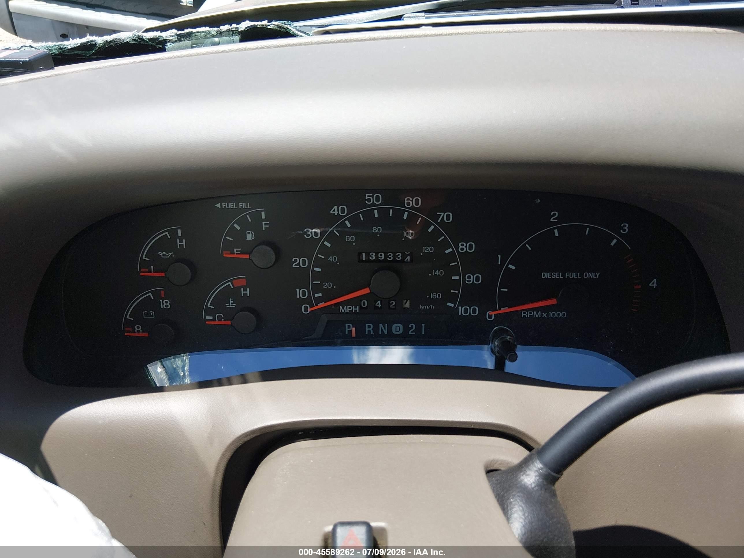 2001 Ford F250 Super Duty Желто-коричневый vin: 1FTNW21F21EB75793