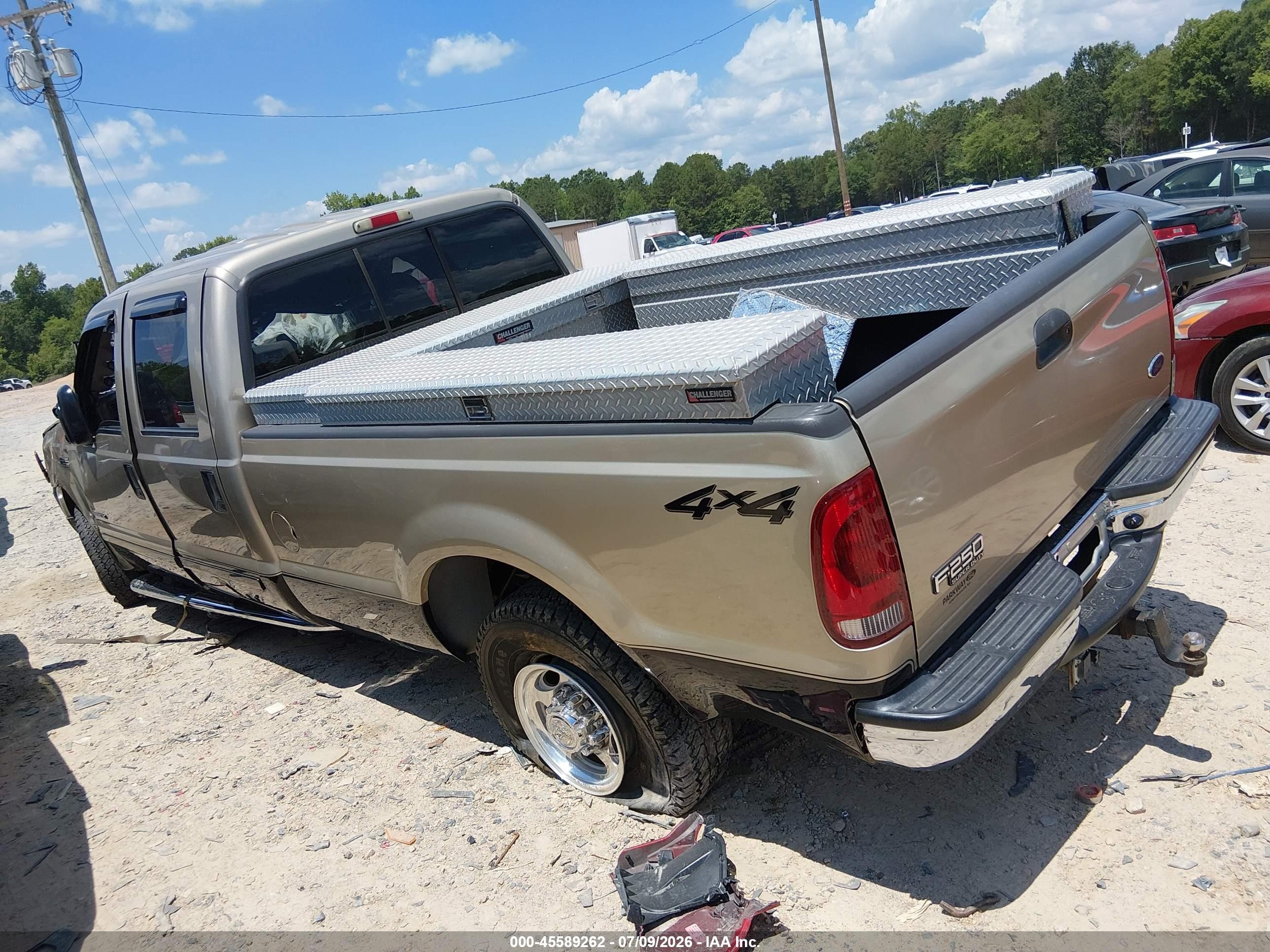 2001 Ford F250 Super Duty Желто-коричневый vin: 1FTNW21F21EB75793