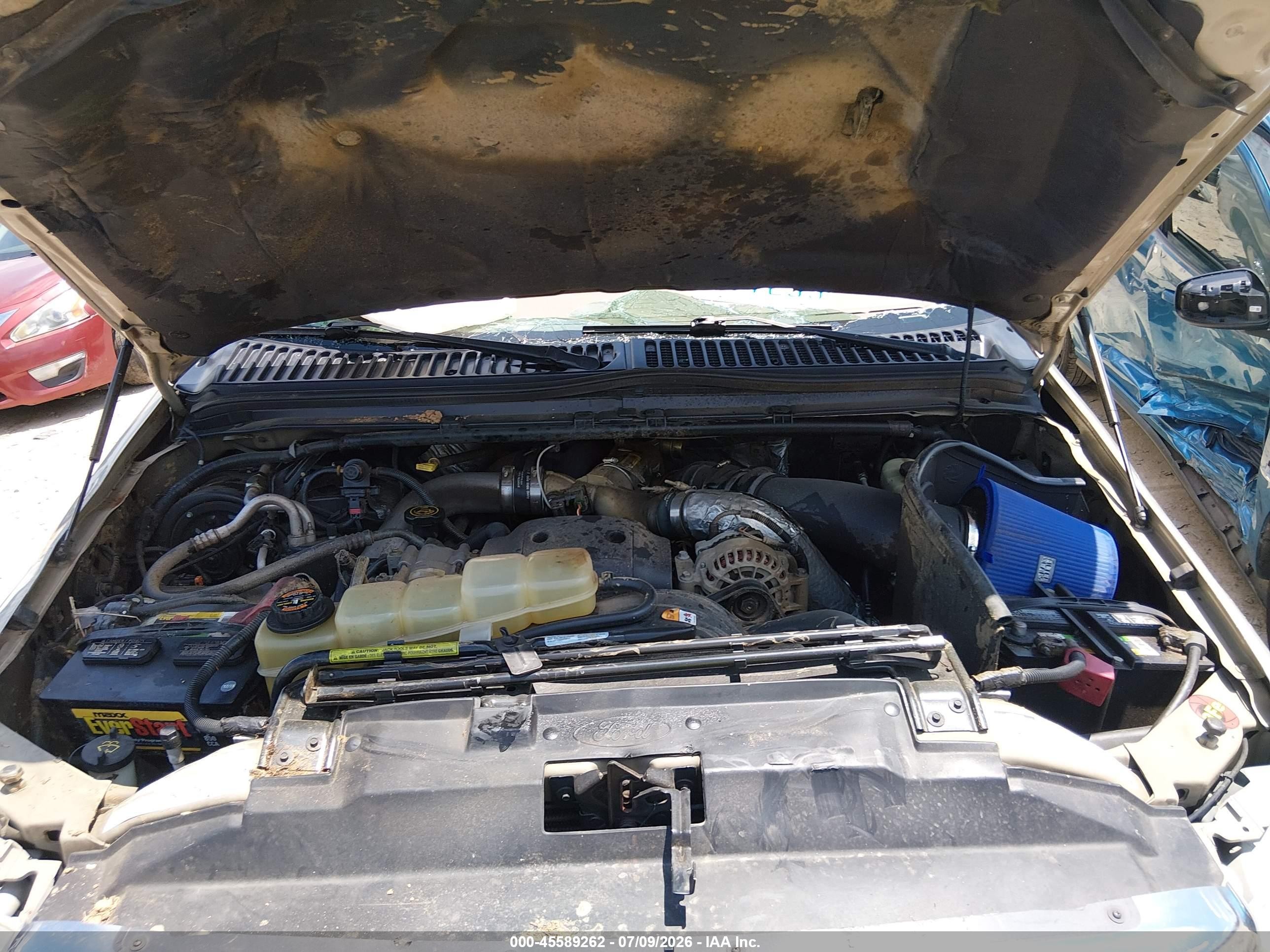 2001 Ford F250 Super Duty Желто-коричневый vin: 1FTNW21F21EB75793