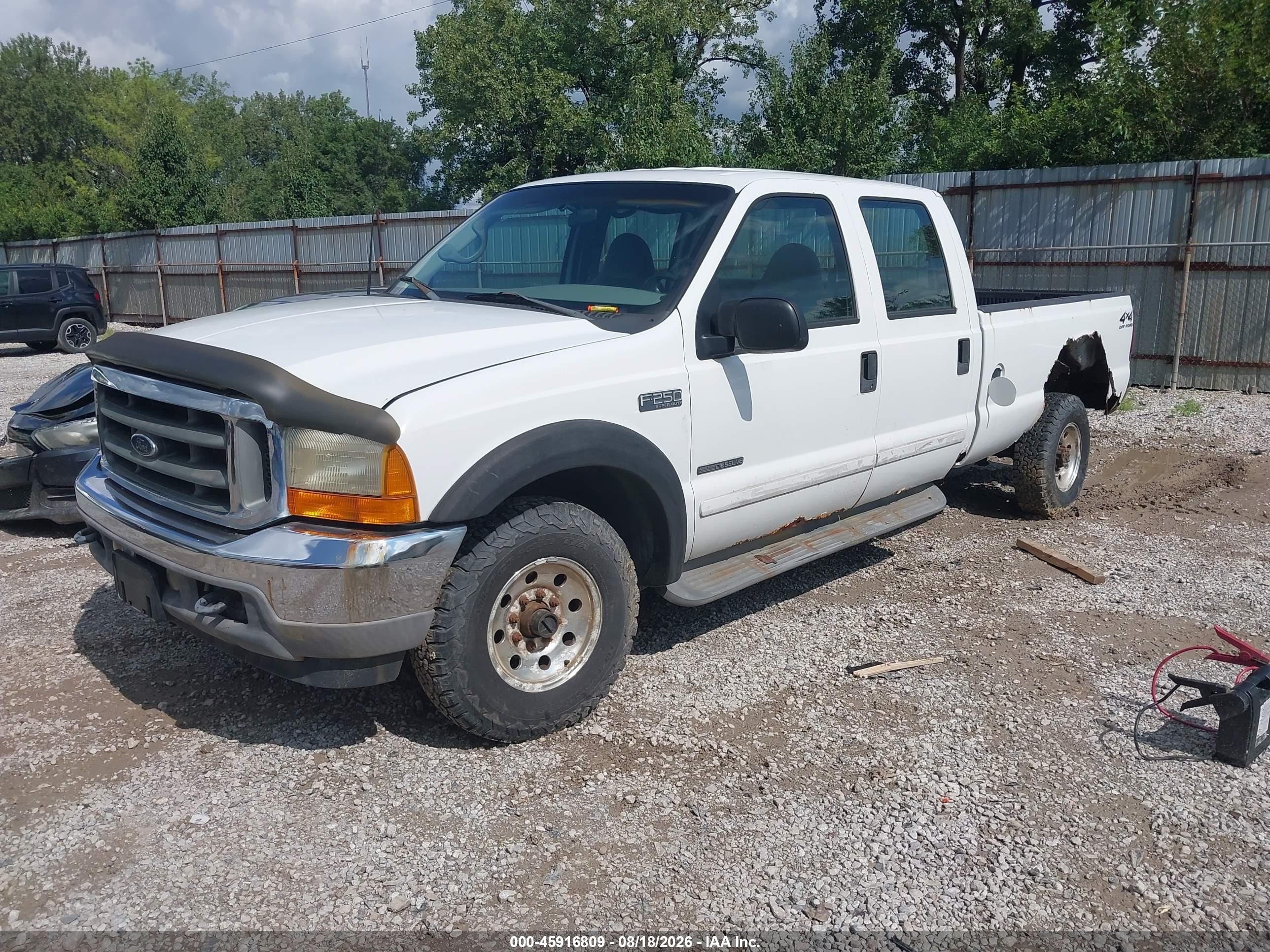 2001 Ford F-250 Lariat/xl/xlt Белый vin: 1FTNW21F21ED89361