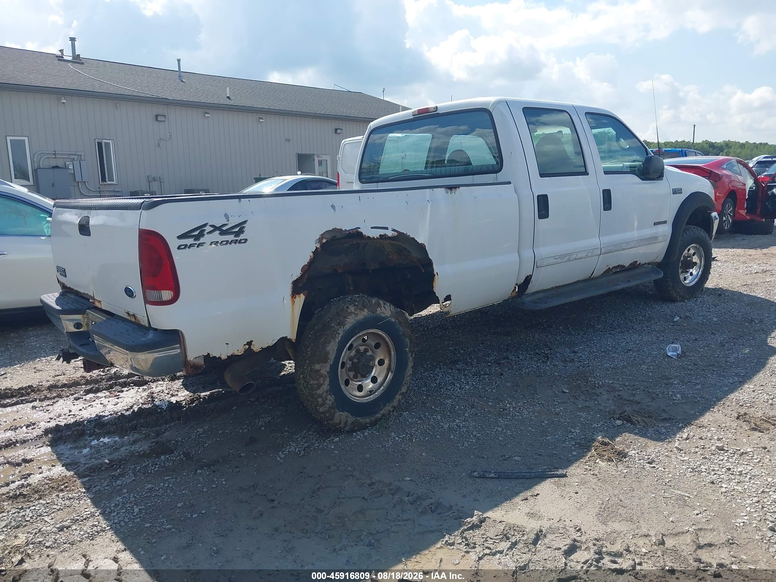 2001 Ford F-250 Lariat/xl/xlt Белый vin: 1FTNW21F21ED89361