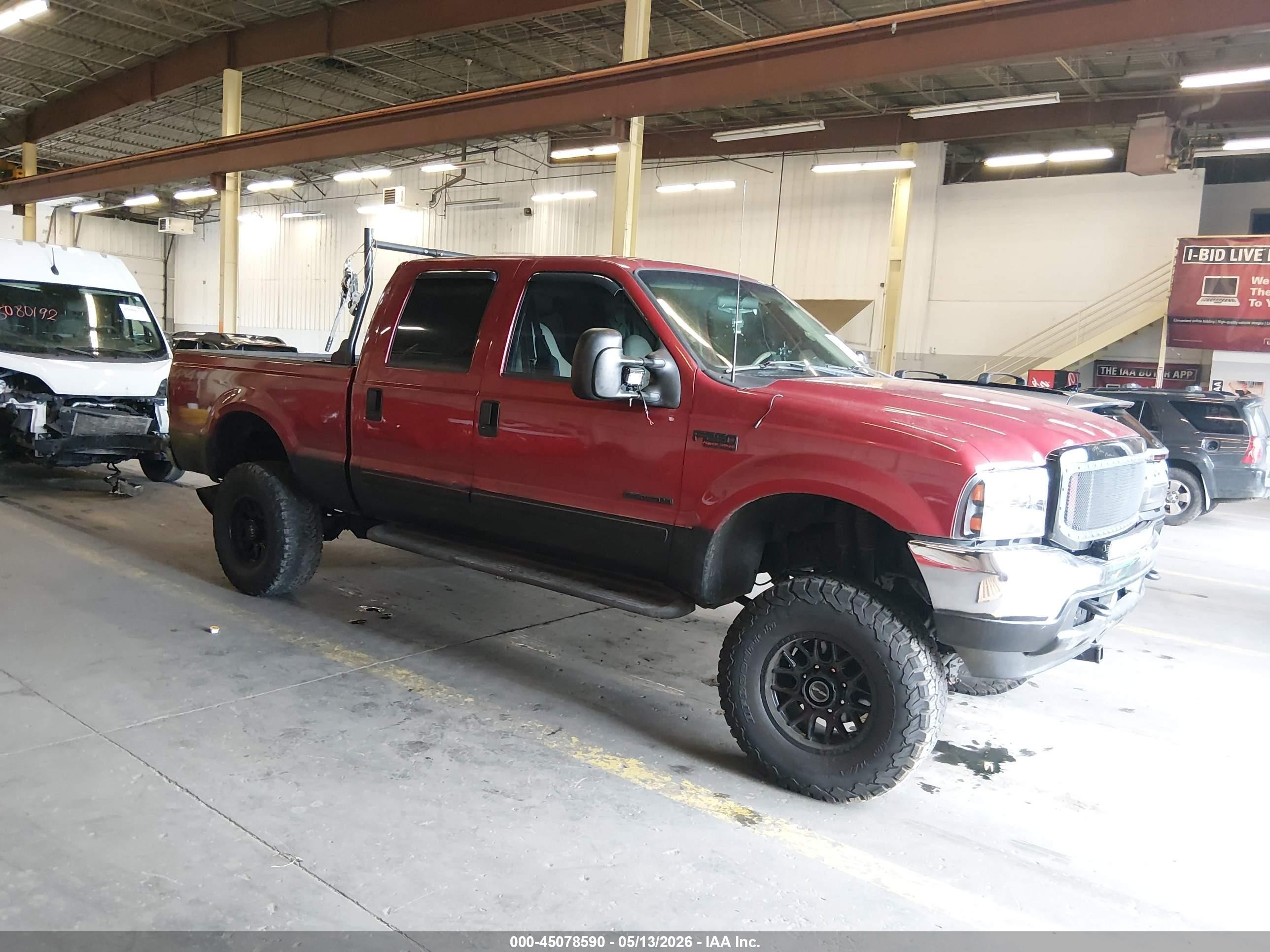 2002 Ford F-250 Lariat/xl/xlt Красный vin: 1FTNW21F22EB06006