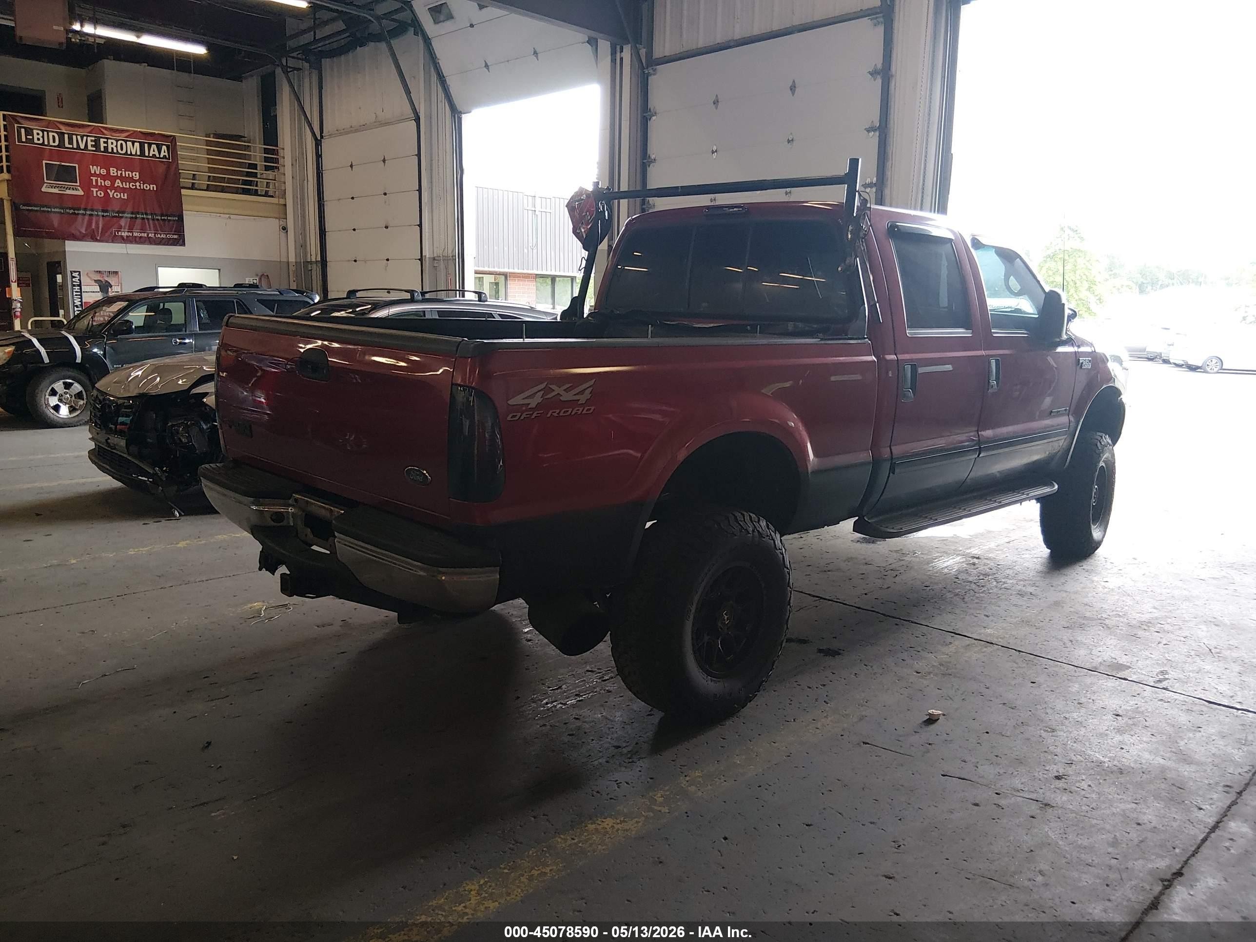 2002 Ford F-250 Lariat/xl/xlt Red vin: 1FTNW21F22EB06006