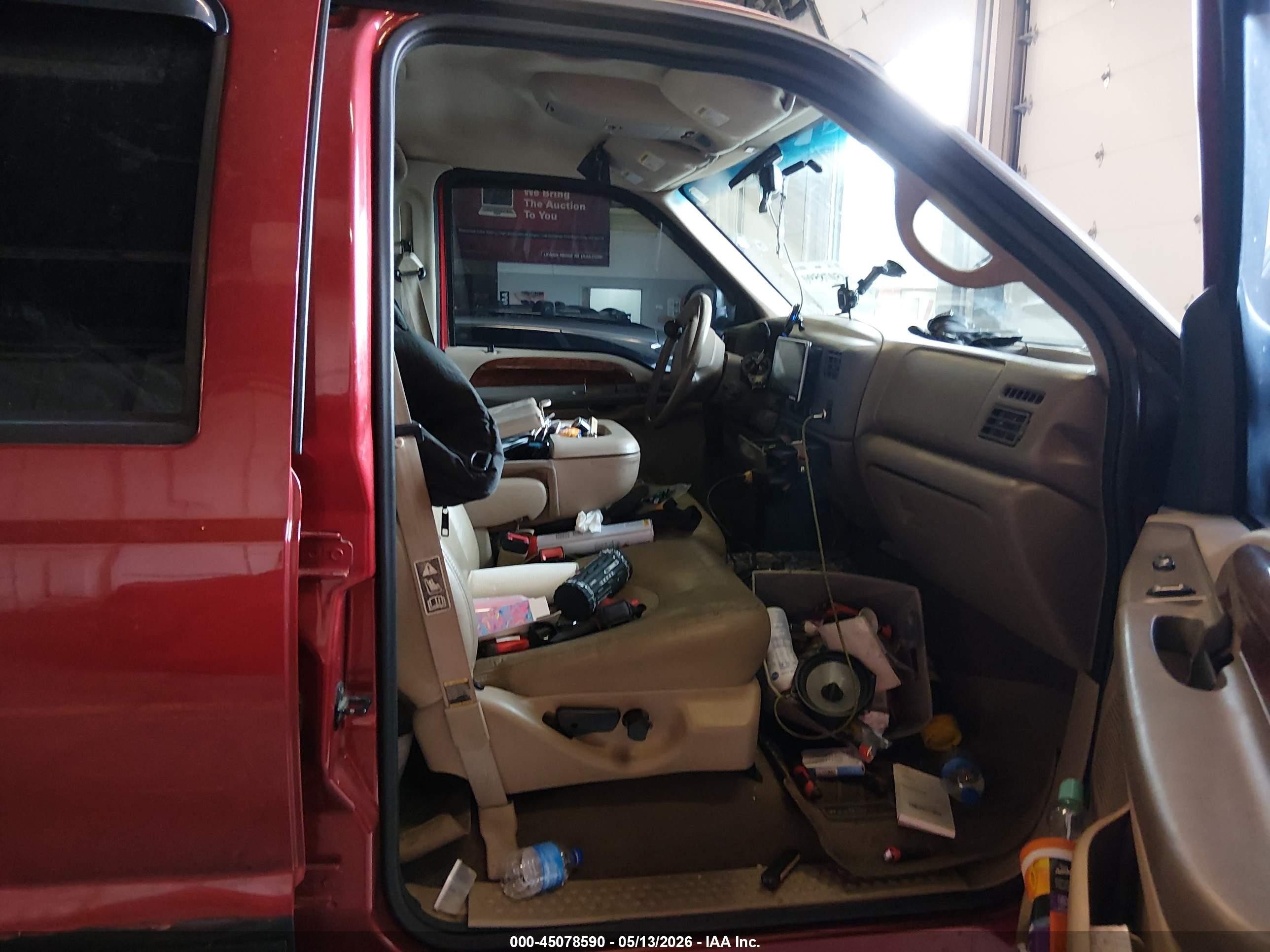 2002 Ford F-250 Lariat/xl/xlt Red vin: 1FTNW21F22EB06006