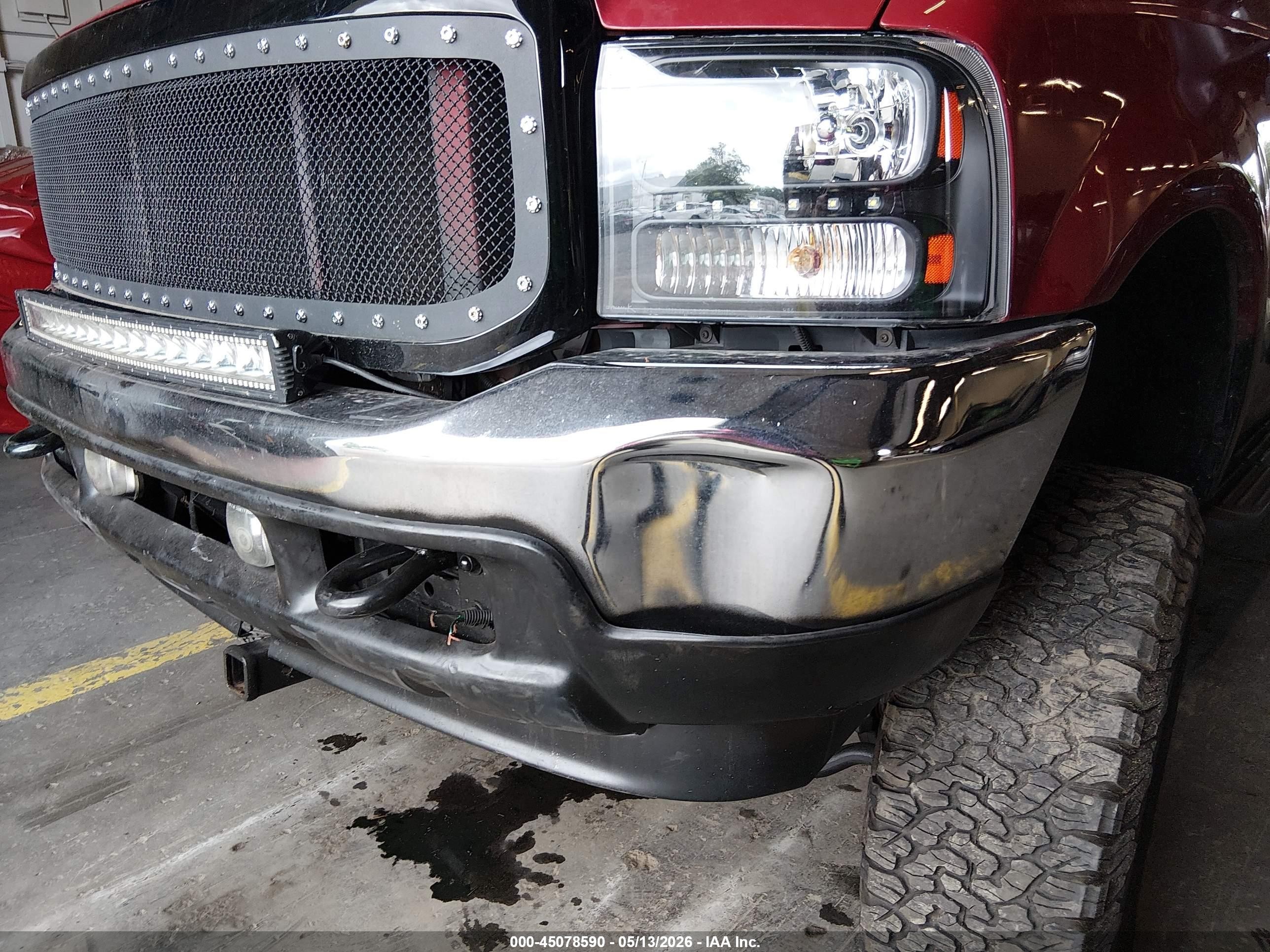 2002 Ford F-250 Lariat/xl/xlt Red vin: 1FTNW21F22EB06006