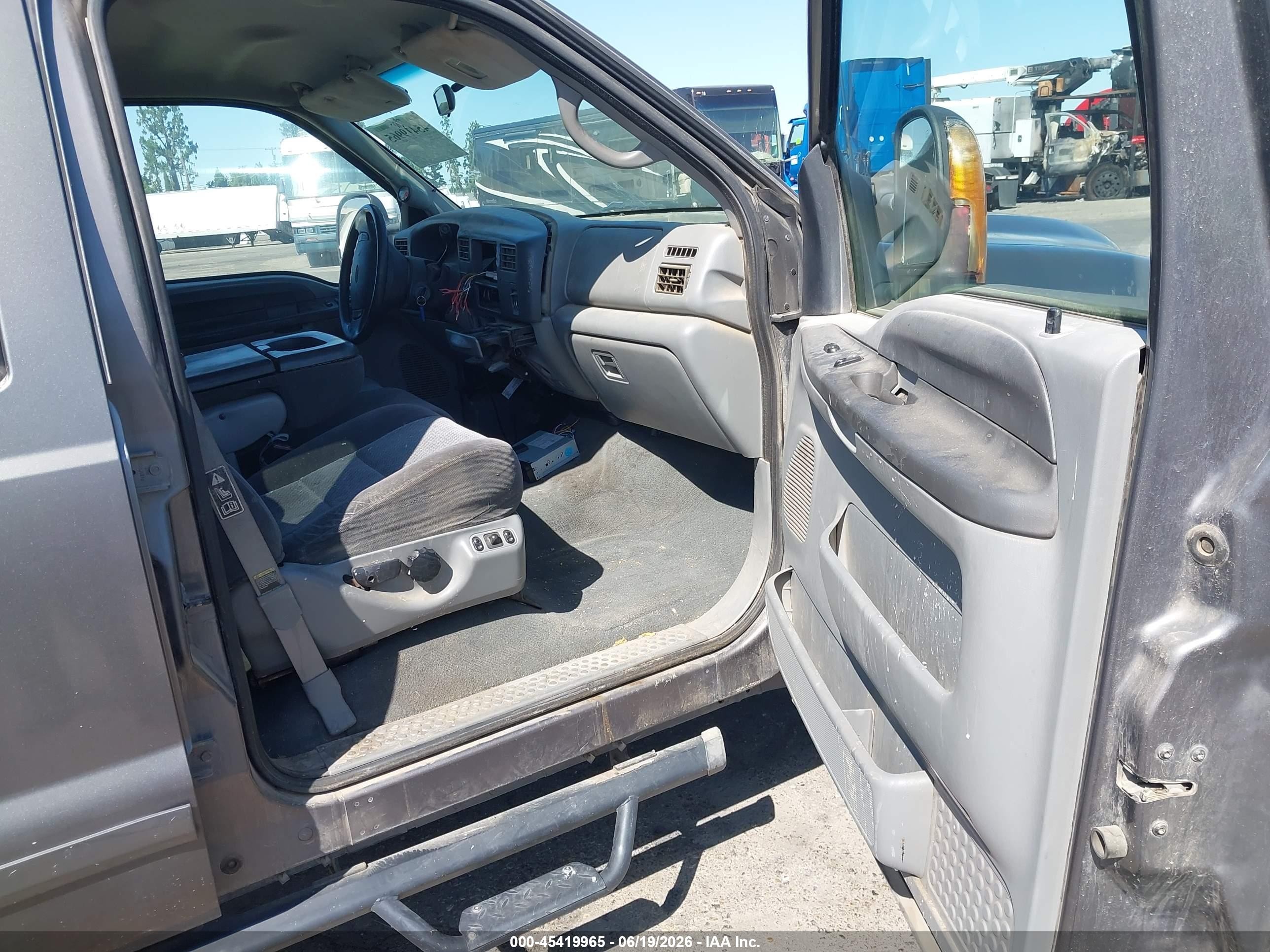 2002 Ford F-250 Lariat/xl/xlt Gray vin: 1FTNW21F22EB68988