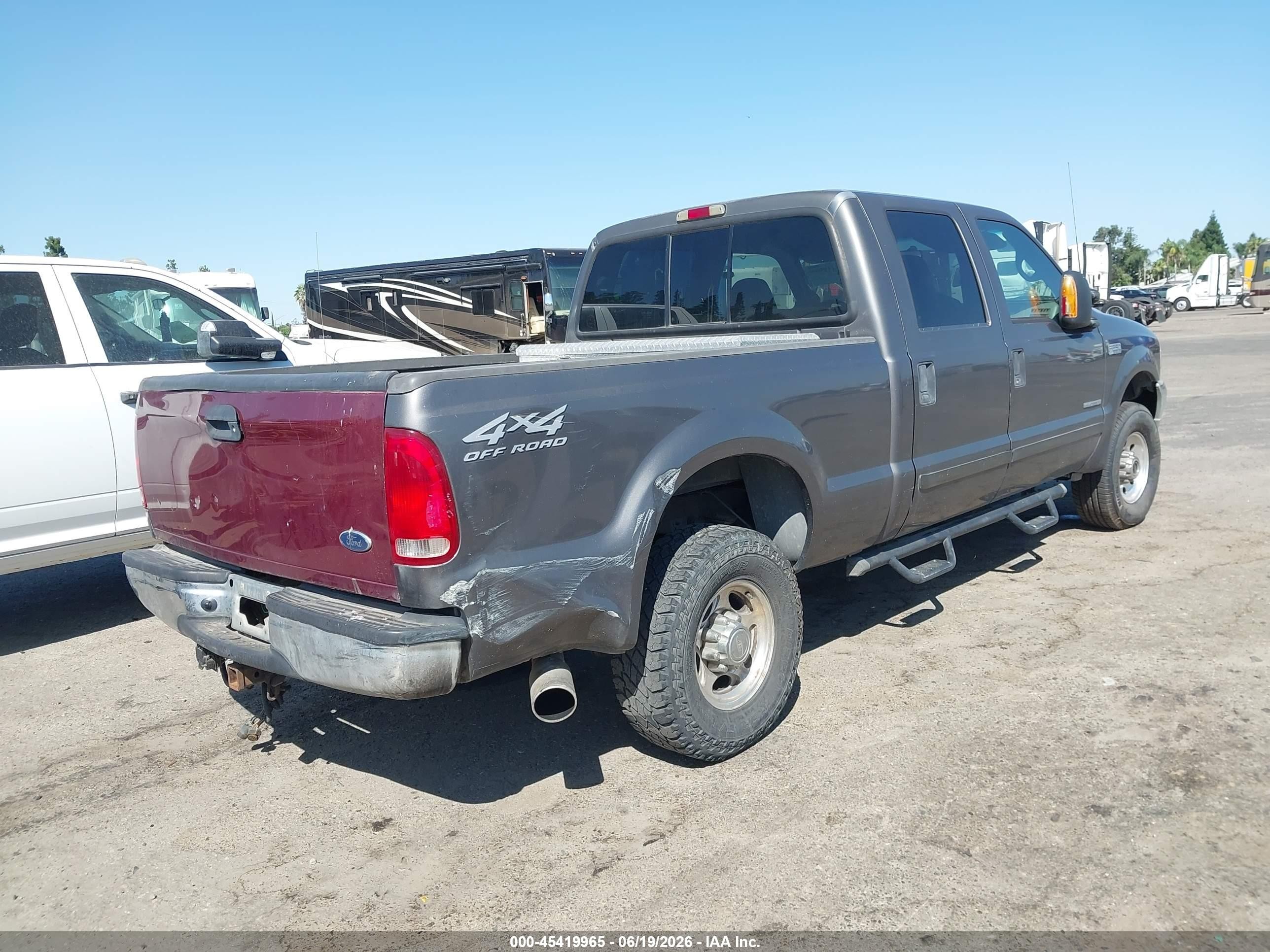 2002 Ford F-250 Lariat/xl/xlt Gray vin: 1FTNW21F22EB68988