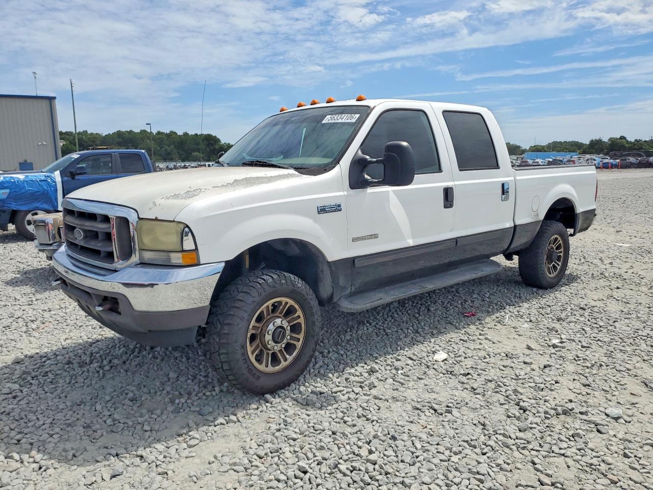 2002 Ford F250 Super Duty White vin: 1FTNW21F22EC45228