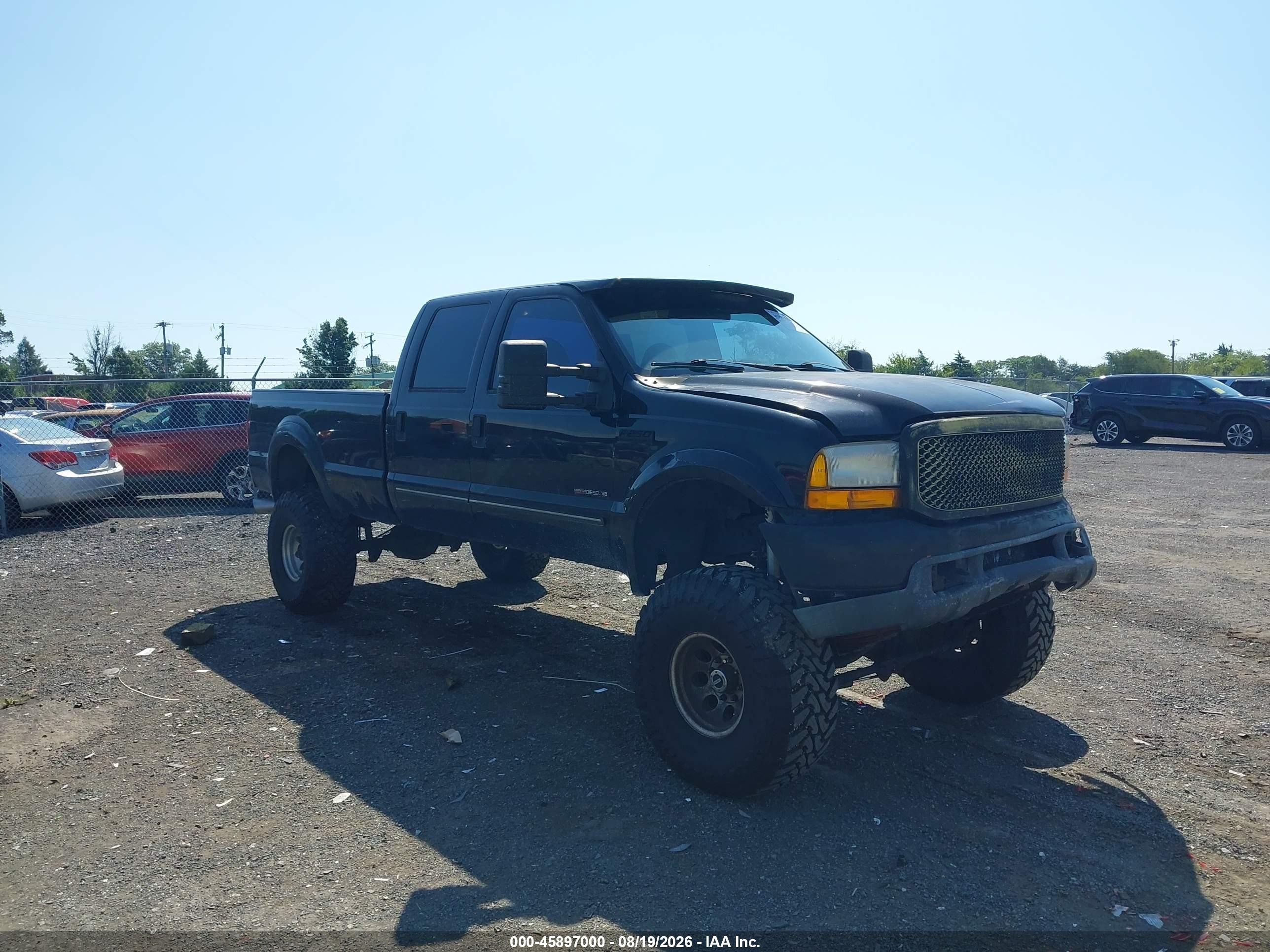 1999 Ford F-250 Lariat/xl/xlt Black vin: 1FTNW21F3XEE22019