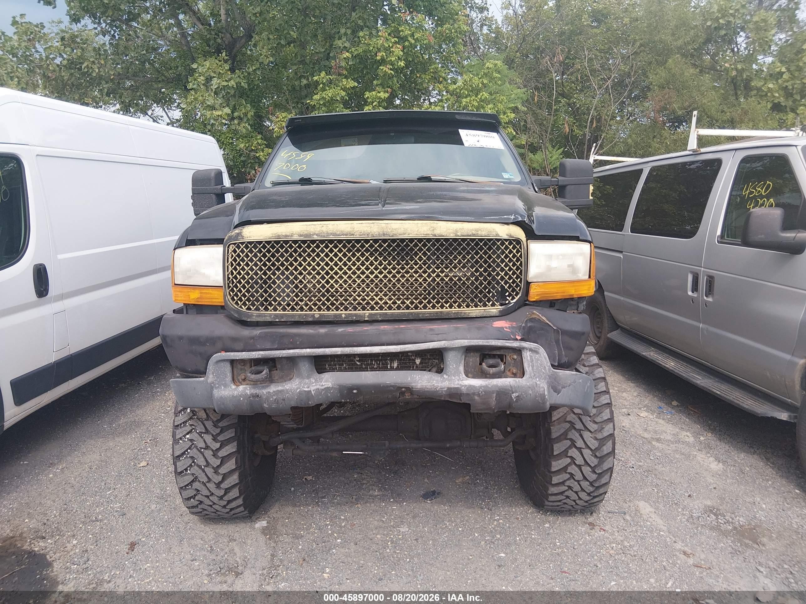 1999 Ford F-250 Lariat/xl/xlt Black vin: 1FTNW21F3XEE22019