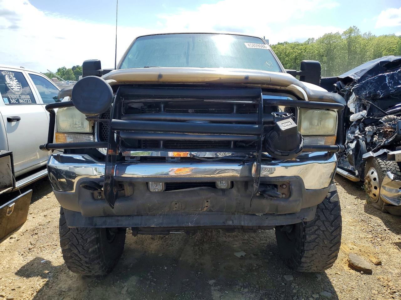 2003 Ford F250 White vin: 1FTNW21F43EA74676