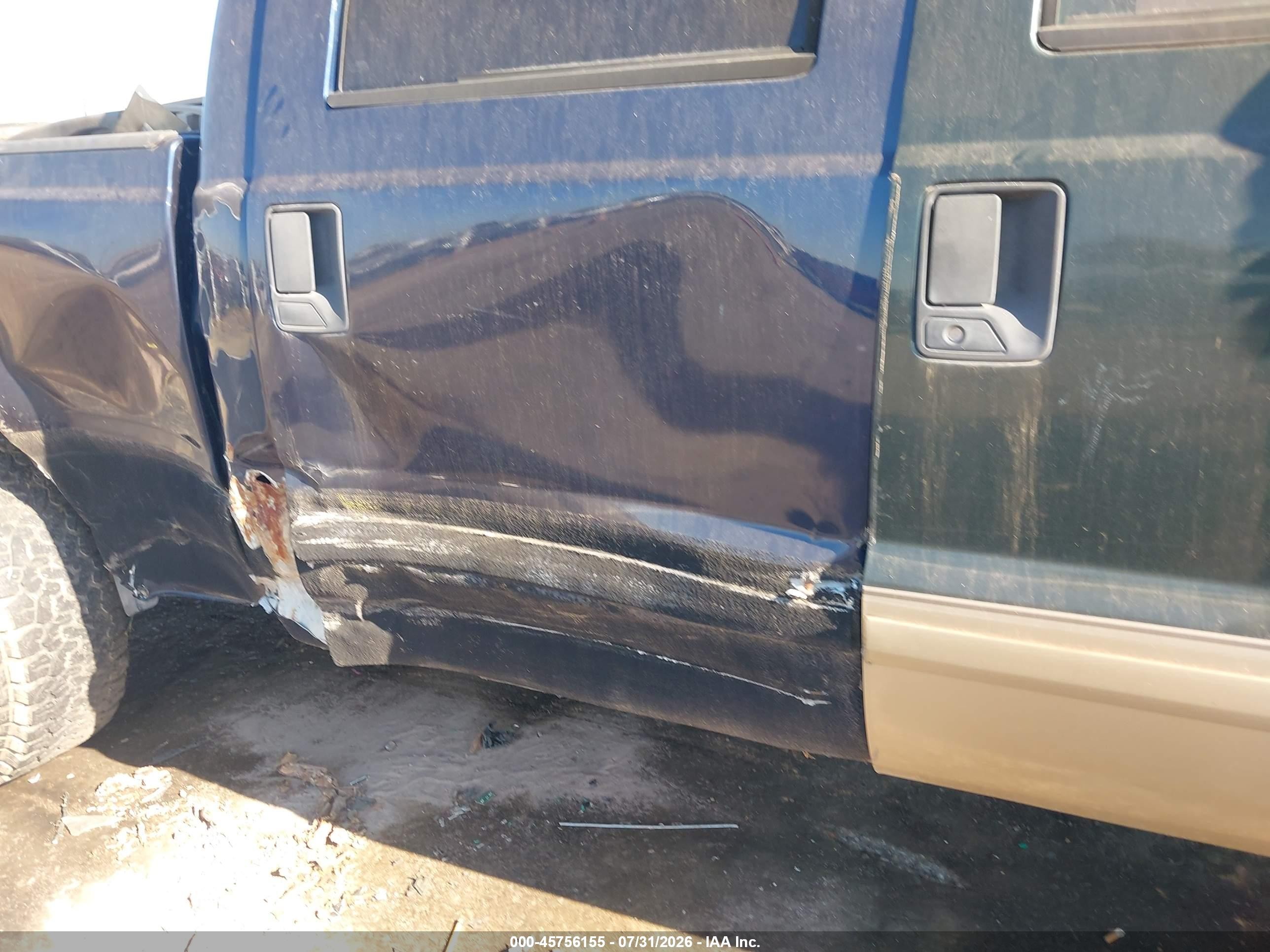 2001 Ford F-250 Lariat/xl/xlt Navy vin: 1FTNW21F51EB95102