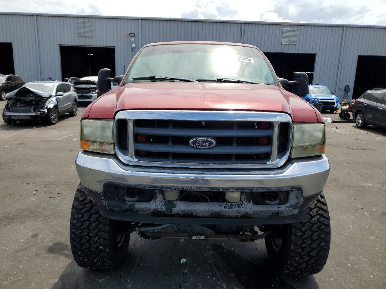 2001 Ford F250 Super Duty Темно-бордовый vin: 1FTNW21F51EC26719