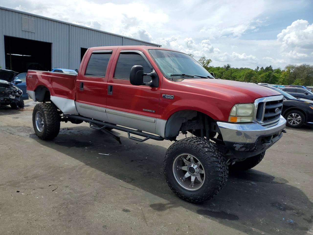 2001 Ford F250 Super Duty Темно-бордовый vin: 1FTNW21F51EC26719