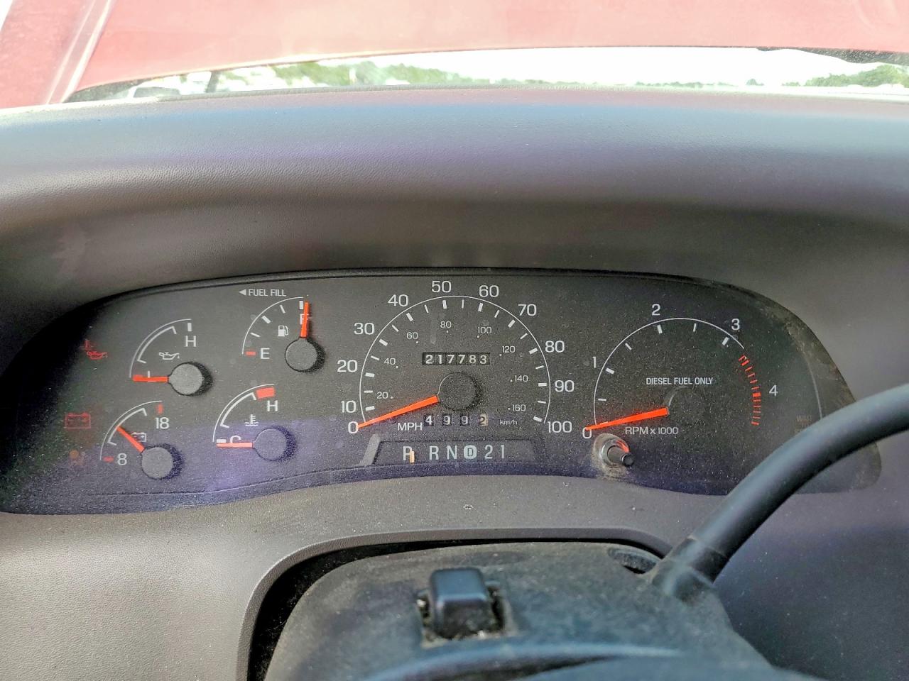2001 Ford F250 Super Duty Темно-бордовый vin: 1FTNW21F51EC26719