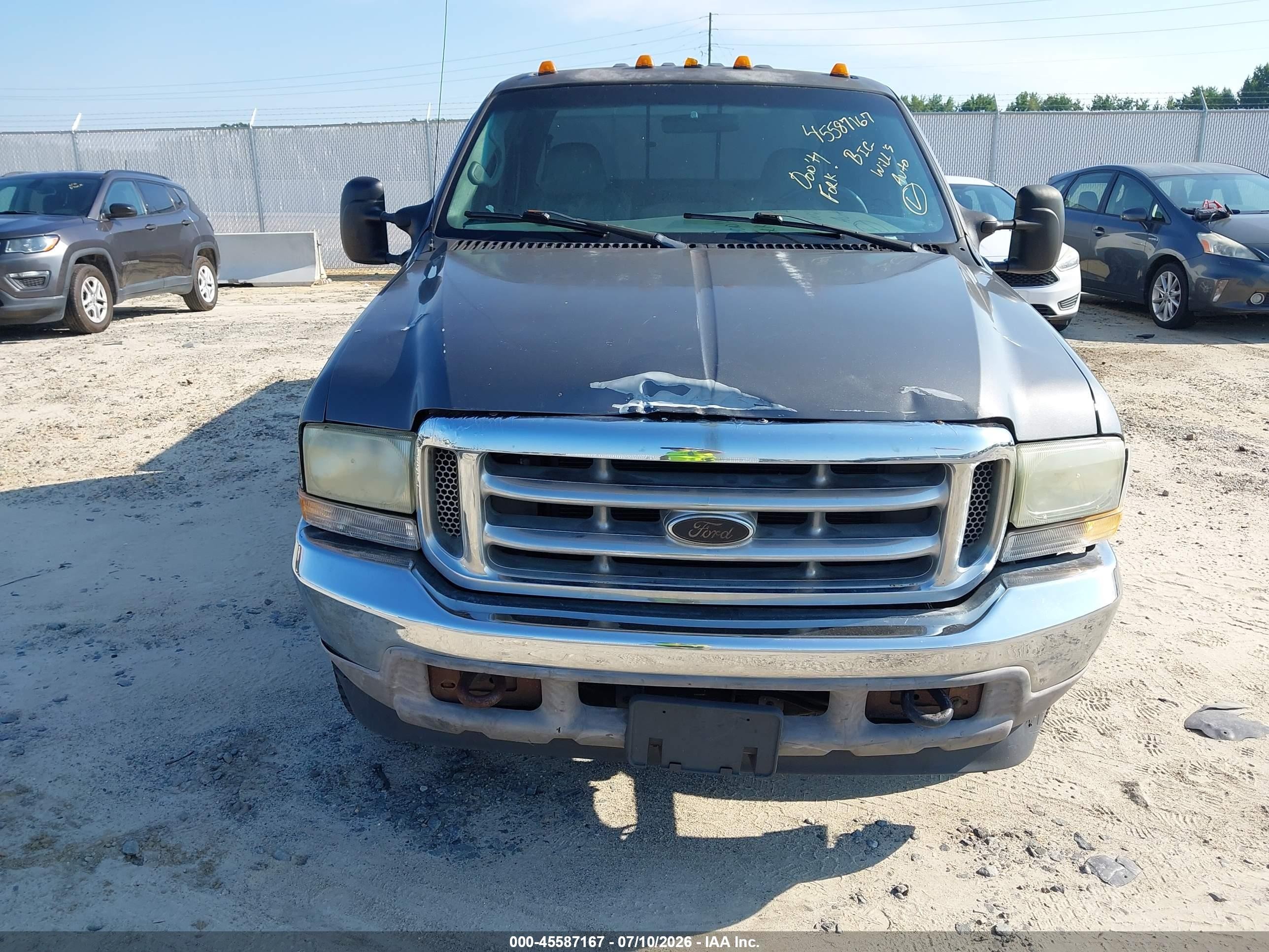 2002 Ford F-250 Lariat/xl/xlt Серый vin: 1FTNW21F52ED15515
