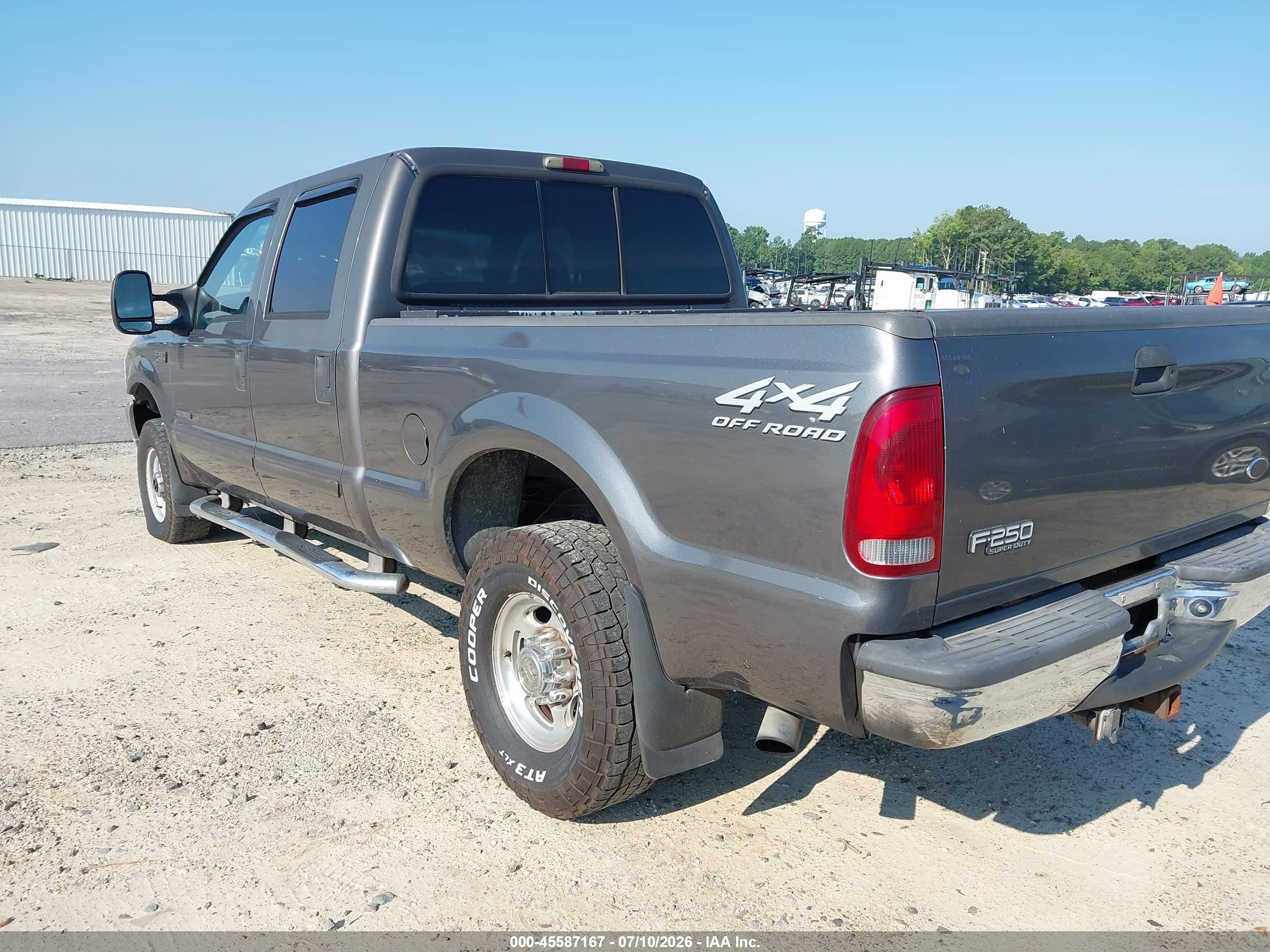 2002 Ford F-250 Lariat/xl/xlt Серый vin: 1FTNW21F52ED15515