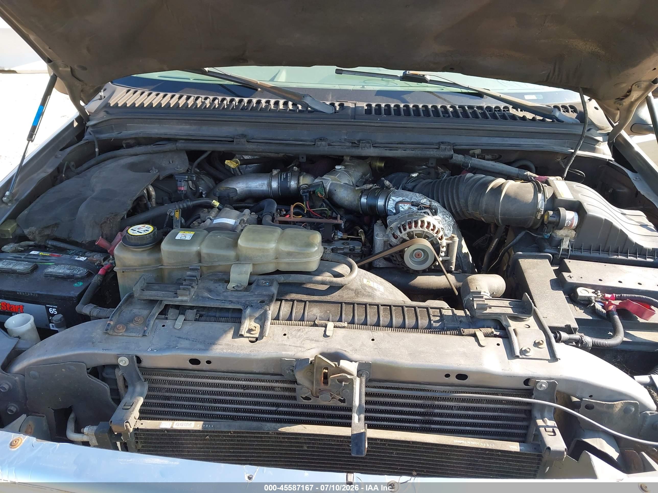 2002 Ford F-250 Lariat/xl/xlt Серый vin: 1FTNW21F52ED15515