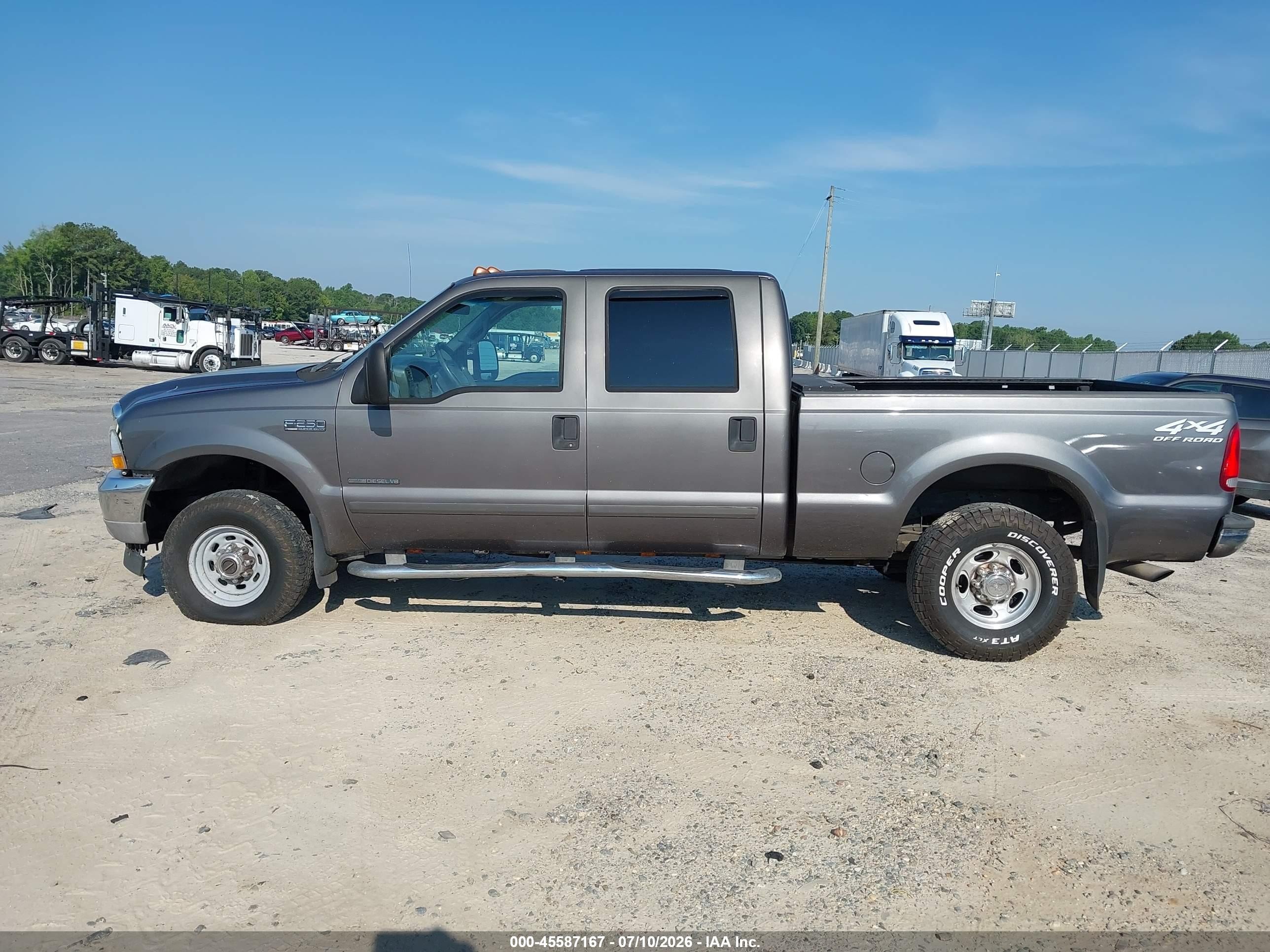 2002 Ford F-250 Lariat/xl/xlt Серый vin: 1FTNW21F52ED15515