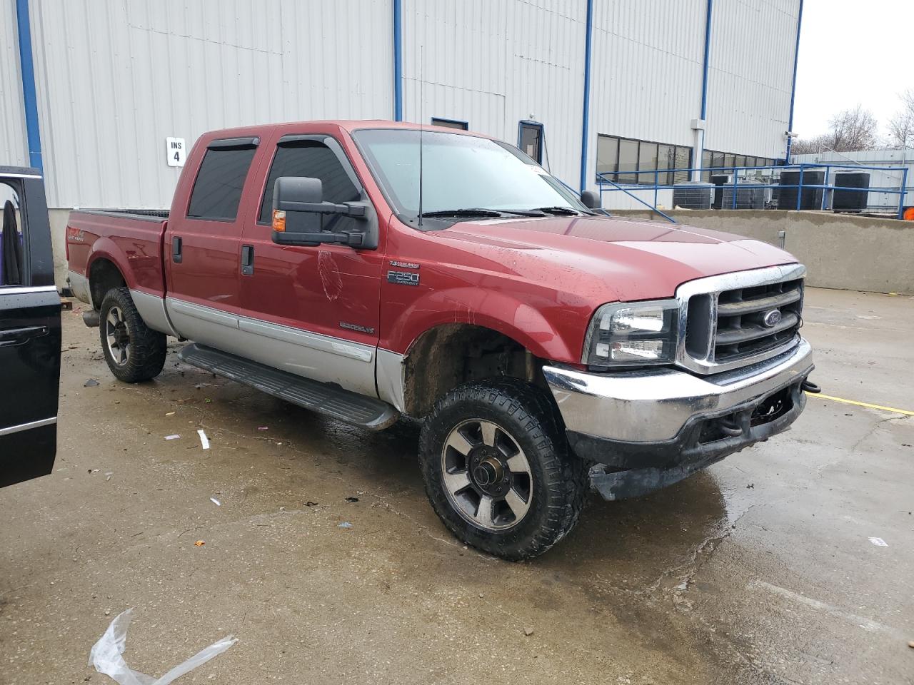 2002 Ford F250 Super Duty Maroon vin: 1FTNW21F52ED44819