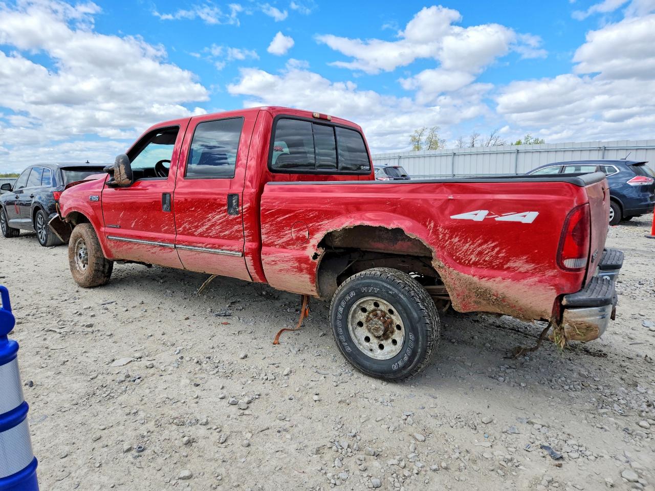 1999 Ford F250 Super Duty Red vin: 1FTNW21F5XEE93562