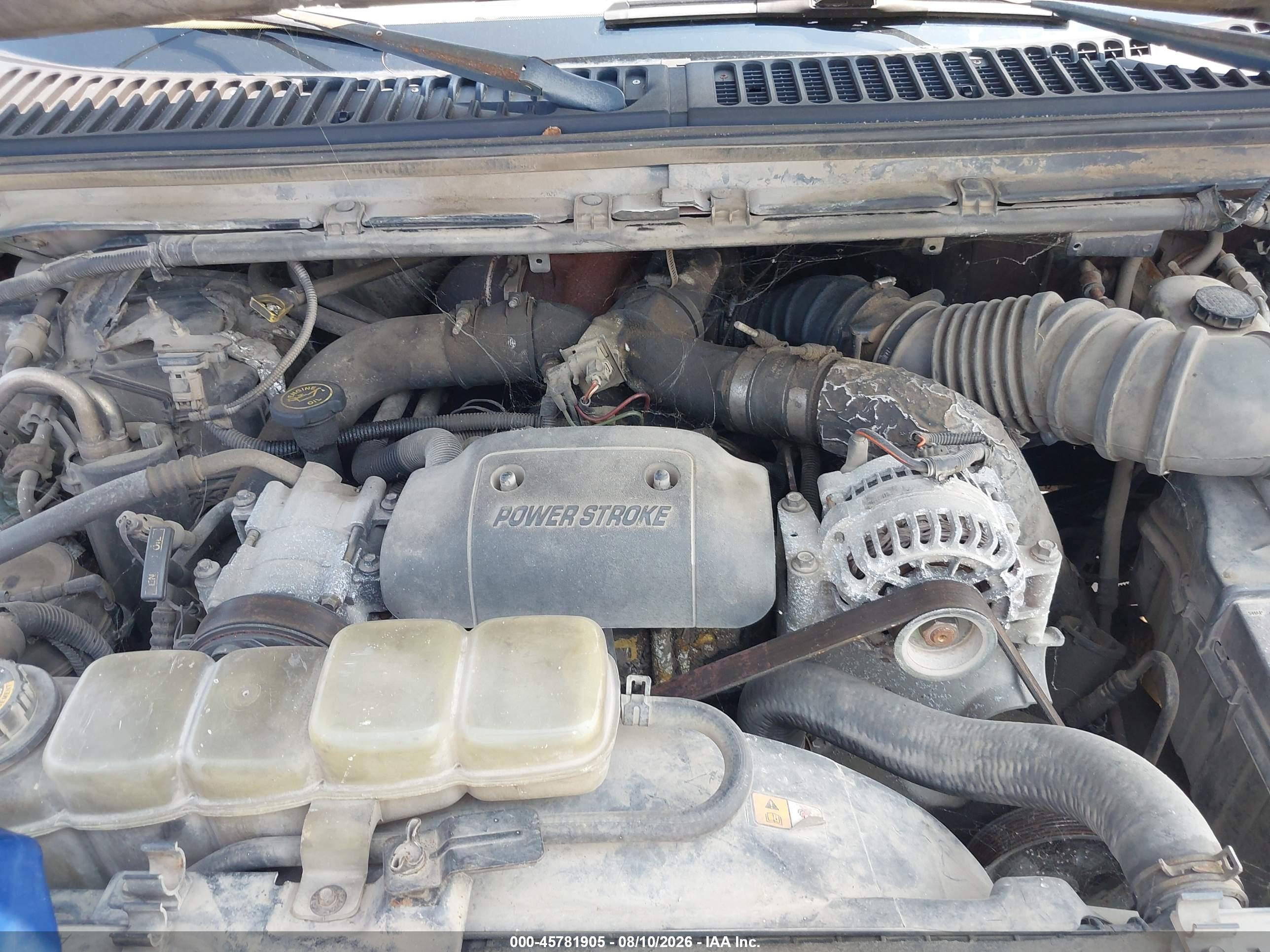 2001 Ford F-250 Lariat/xl/xlt Orange vin: 1FTNW21F61EB31179