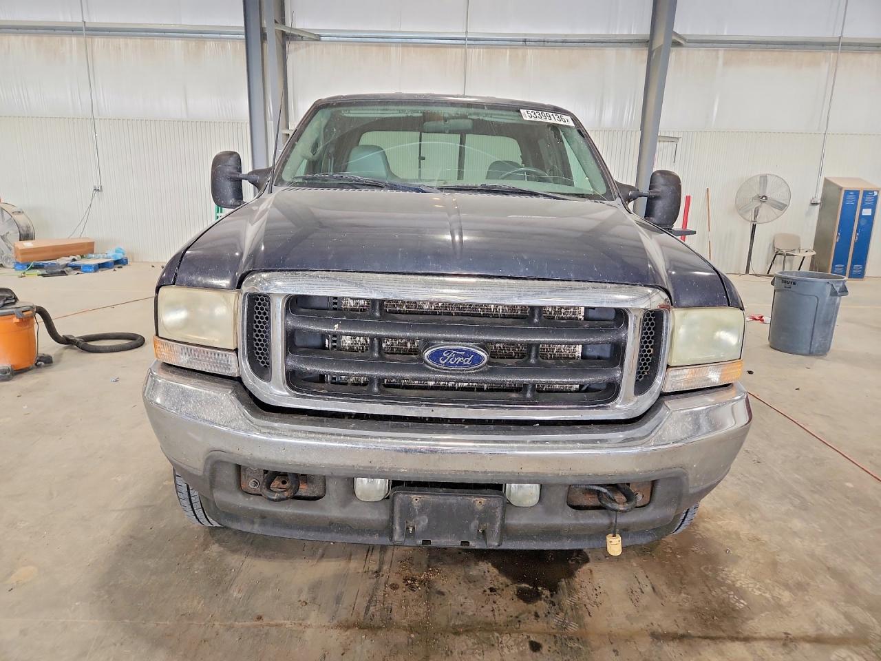 2002 Ford F250 Super Duty Синий vin: 1FTNW21F62EB94056