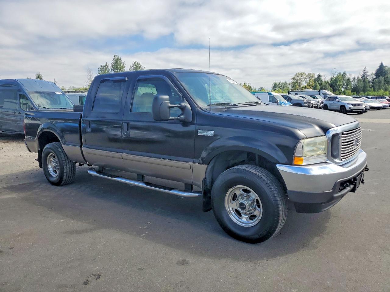 2002 Ford F250 Super Duty Black vin: 1FTNW21F62EC68477
