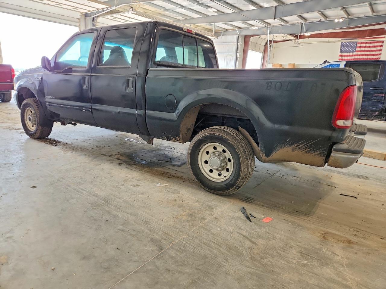 2001 Ford F250 Super Duty Green vin: 1FTNW21F71EA42429