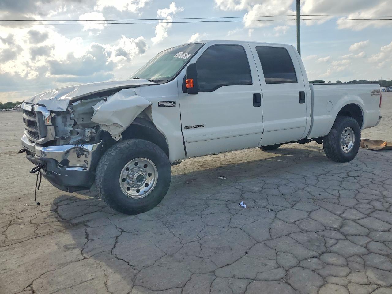 2001 Ford F250 Super Duty White vin: 1FTNW21F71EC53744