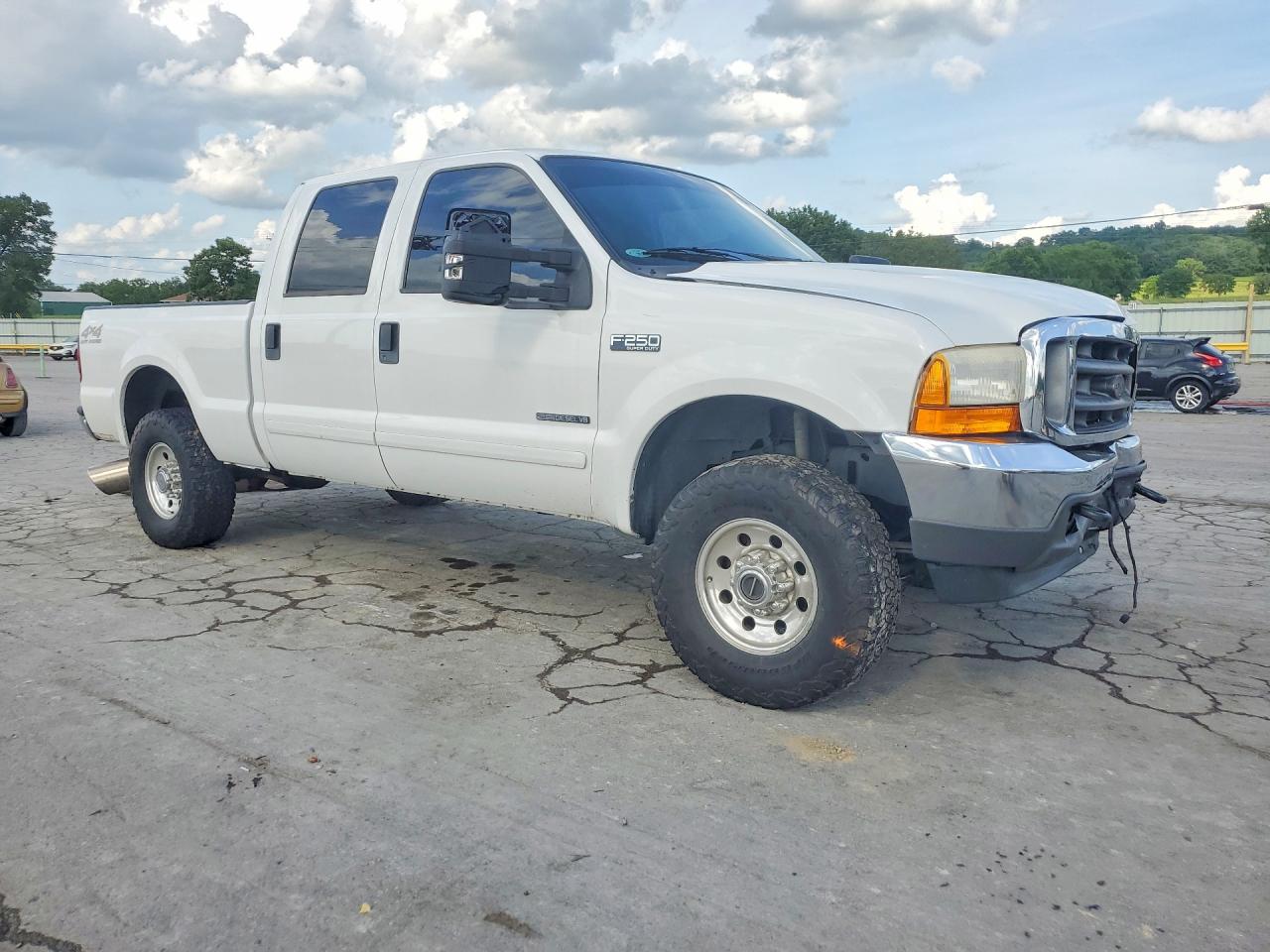 2001 Ford F250 Super Duty White vin: 1FTNW21F71EC53744