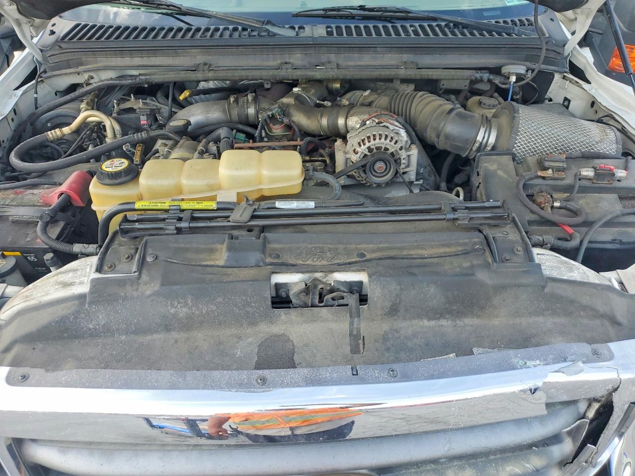 2001 Ford F250 Super Duty White vin: 1FTNW21F71EC53744