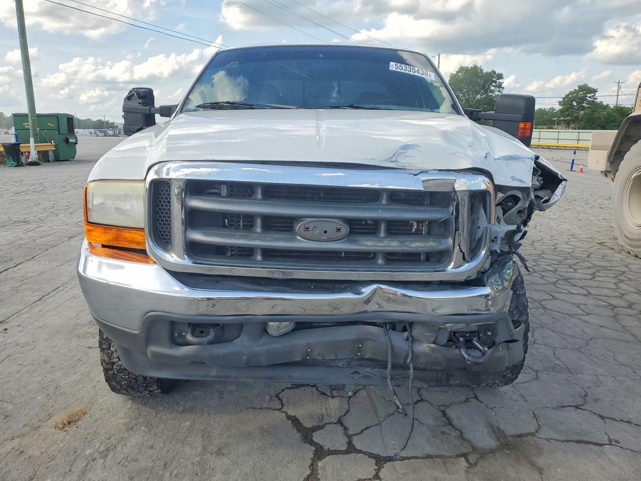 2001 Ford F250 Super Duty White vin: 1FTNW21F71EC53744