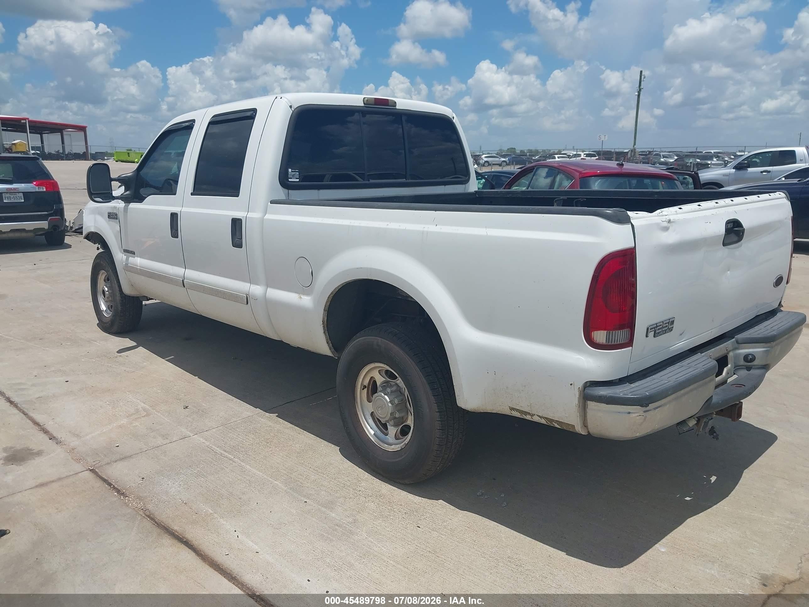 2002 Ford F-250 Lariat/xl/xlt White vin: 1FTNW21F72EB76763
