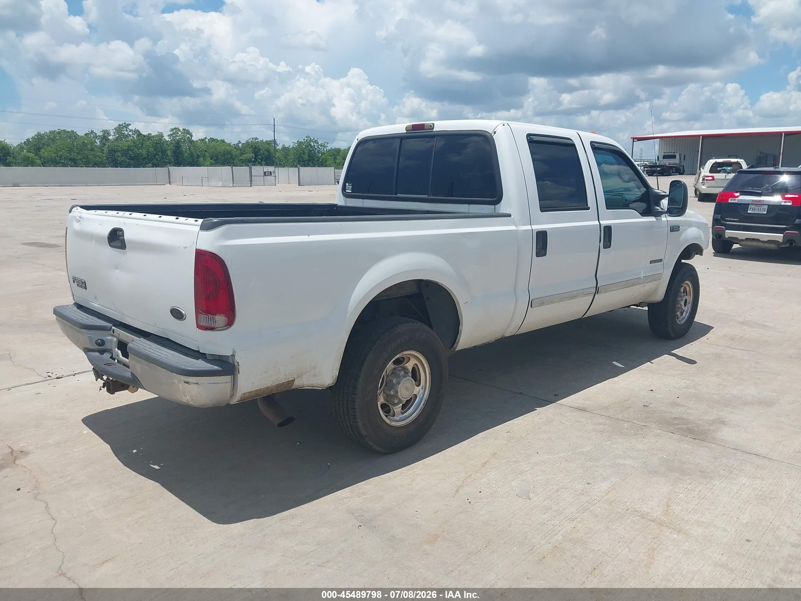 2002 Ford F-250 Lariat/xl/xlt White vin: 1FTNW21F72EB76763