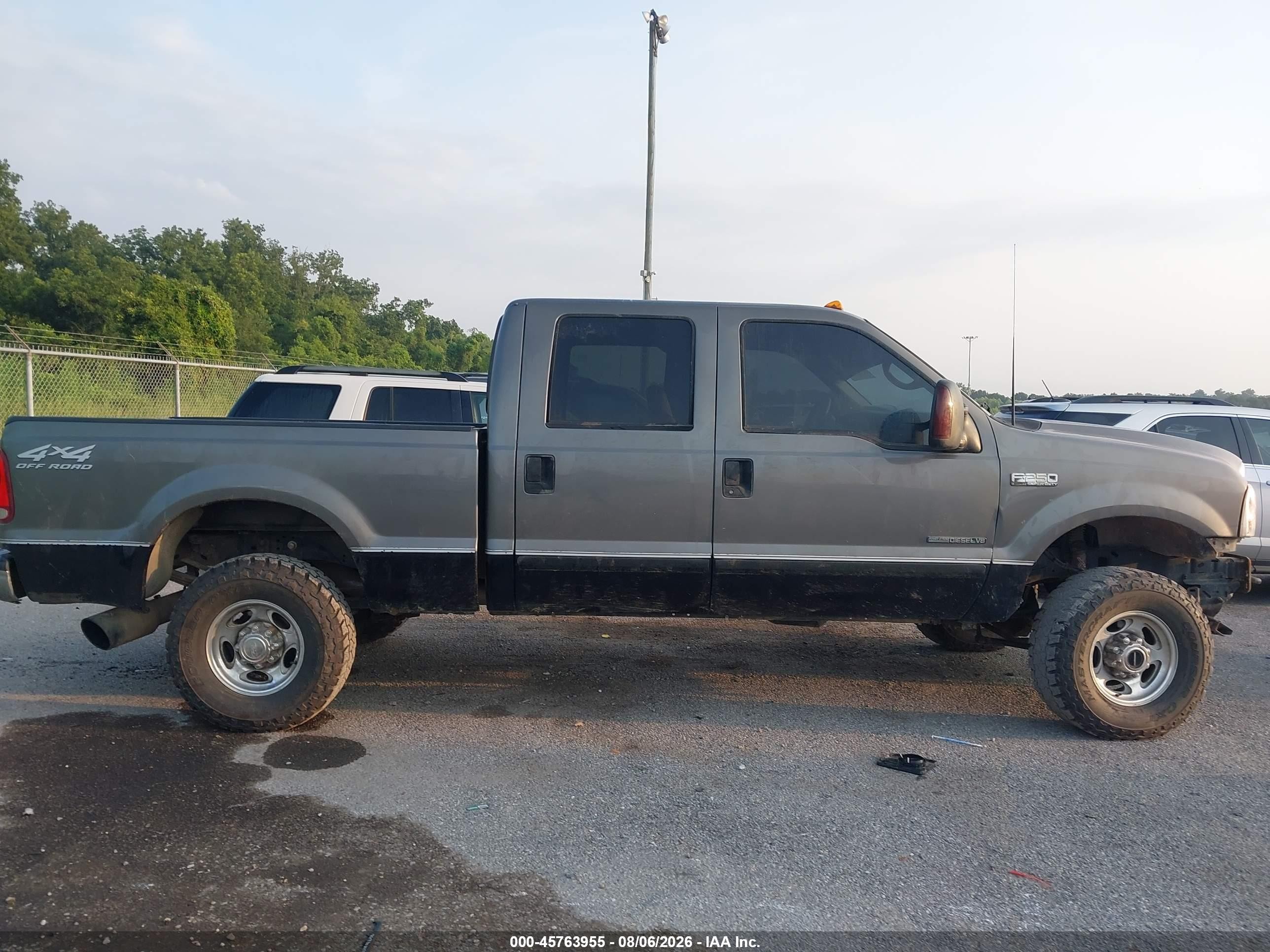 2002 Ford F-250 Lariat/xl/xlt Gray vin: 1FTNW21F72EC38582