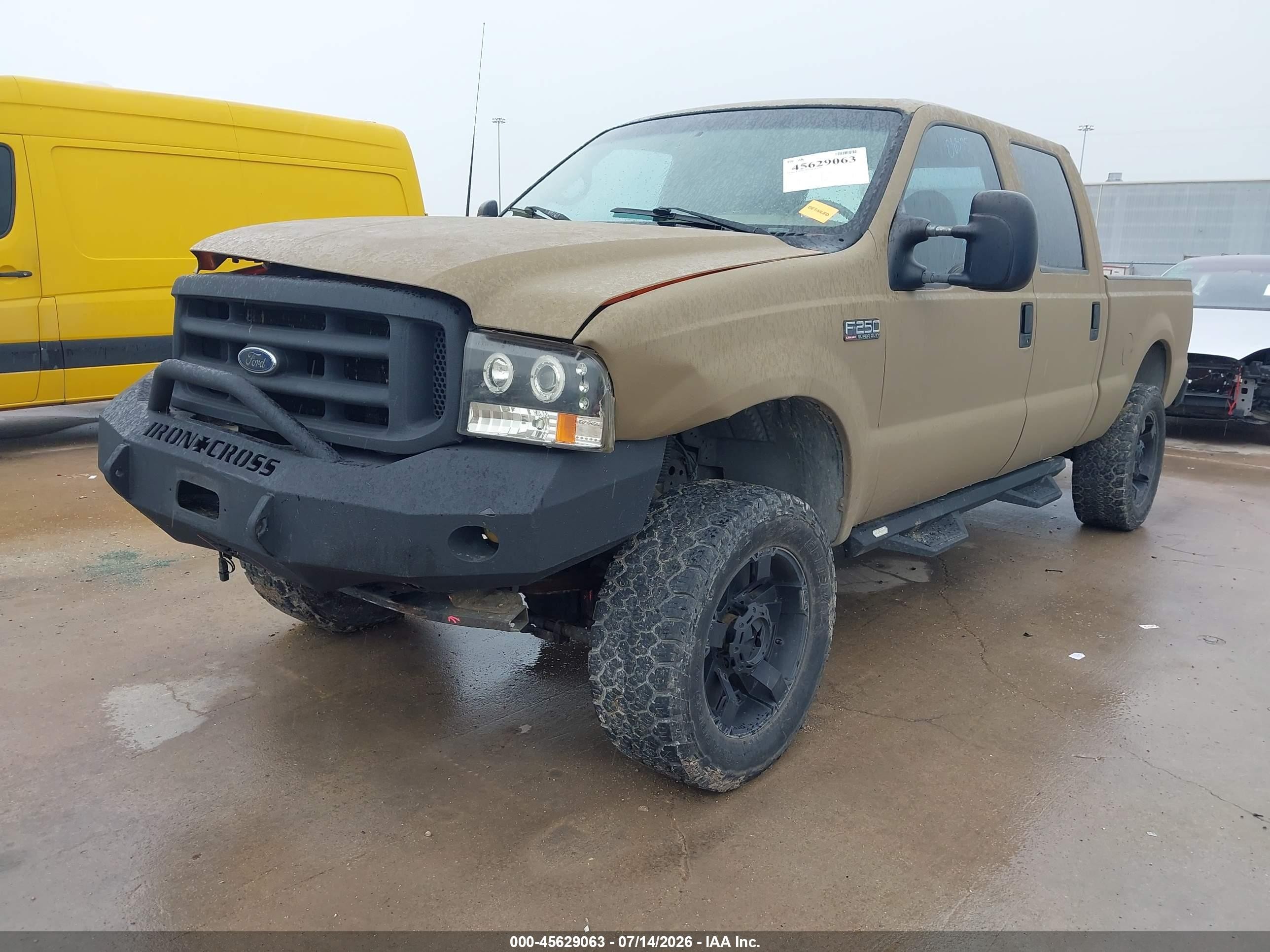 2001 Ford F-250 Lariat/xl/xlt Brown vin: 1FTNW21F81EC65532