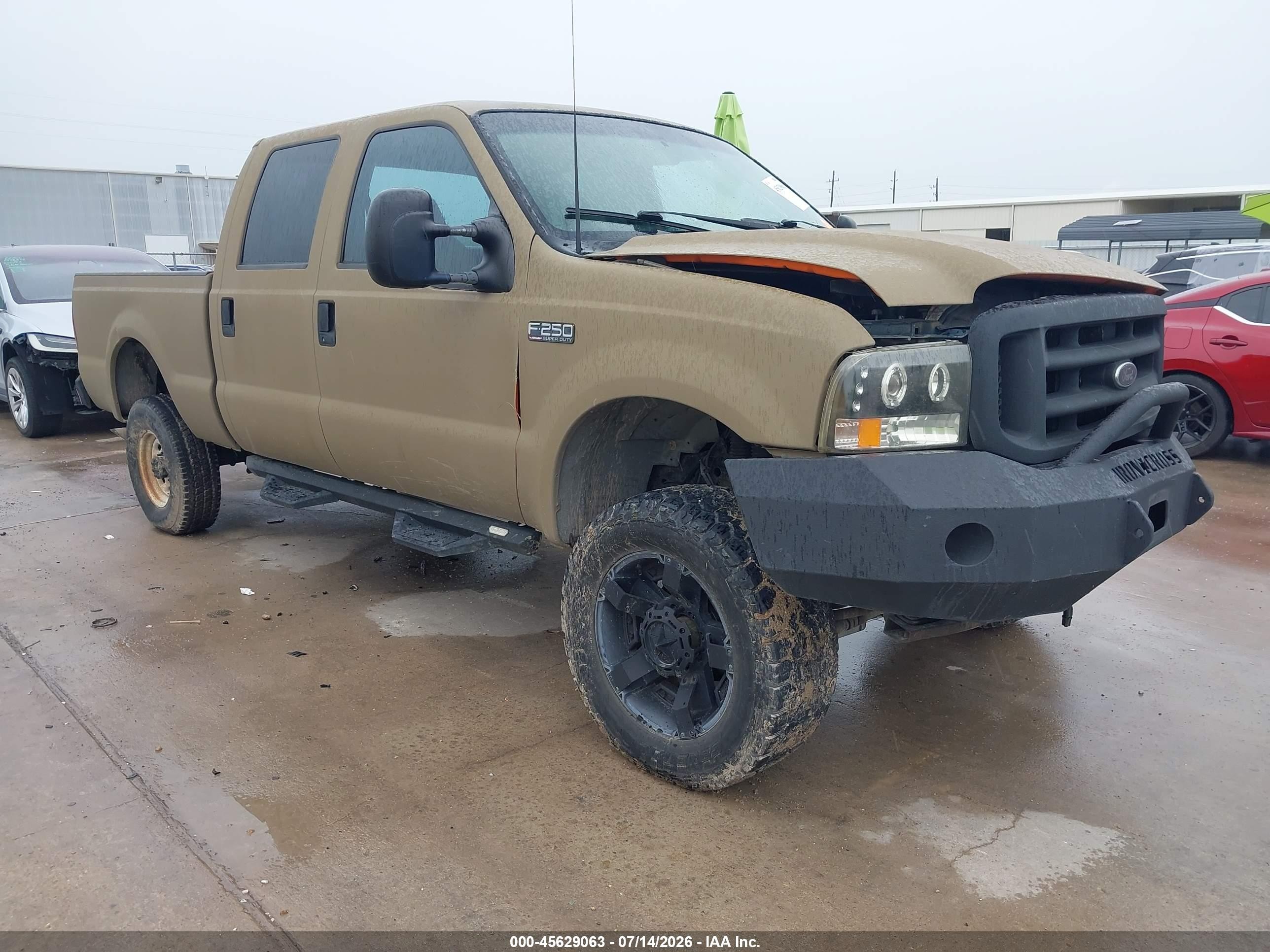 2001 Ford F-250 Lariat/xl/xlt Brown vin: 1FTNW21F81EC65532