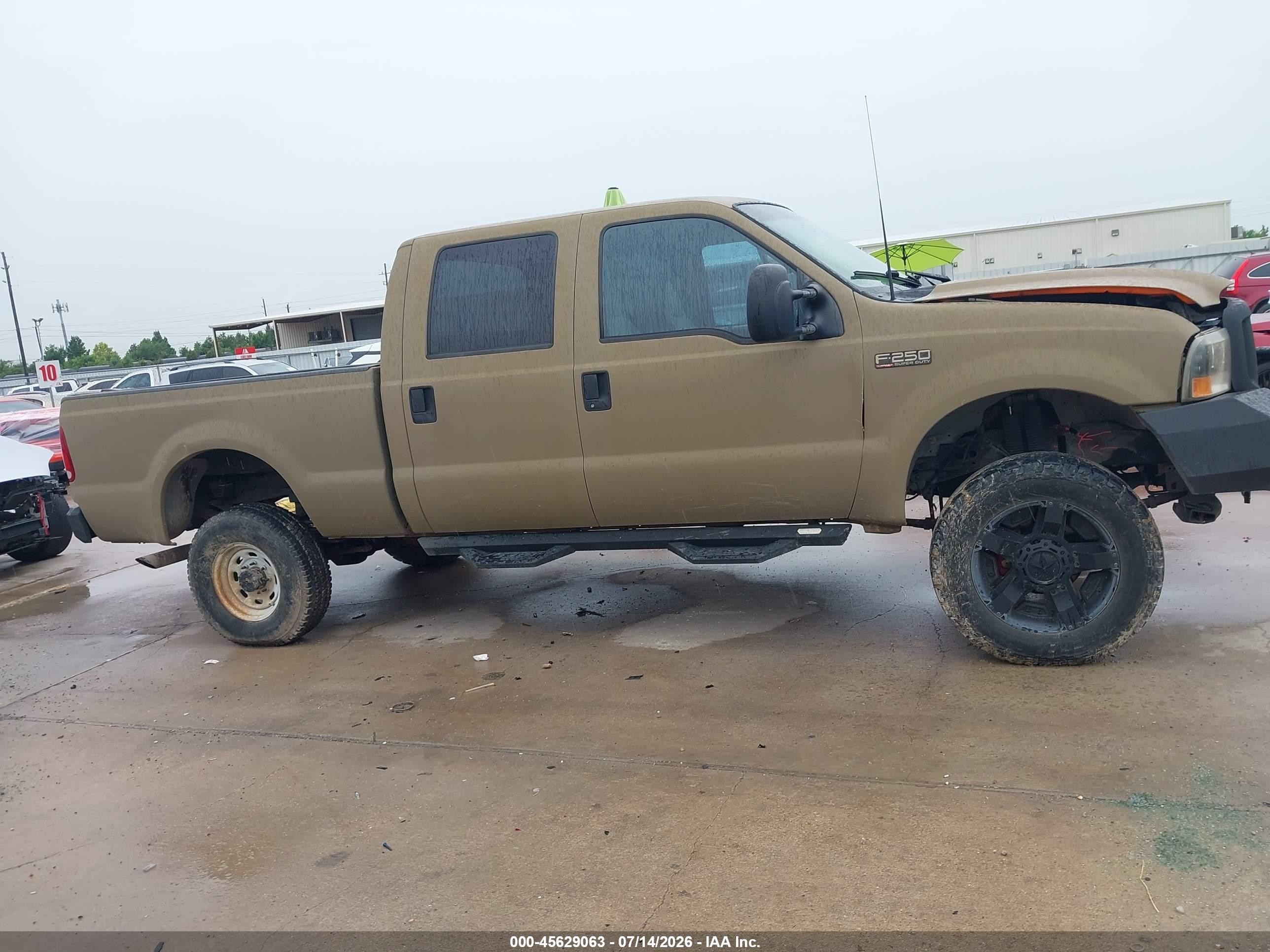2001 Ford F-250 Lariat/xl/xlt Brown vin: 1FTNW21F81EC65532