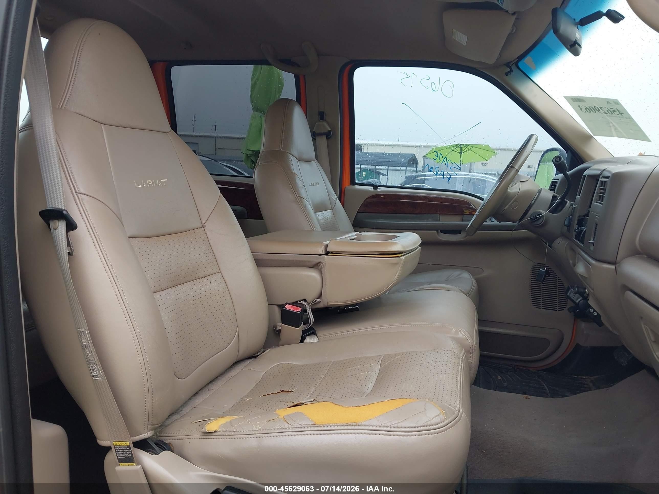 2001 Ford F-250 Lariat/xl/xlt Brown vin: 1FTNW21F81EC65532