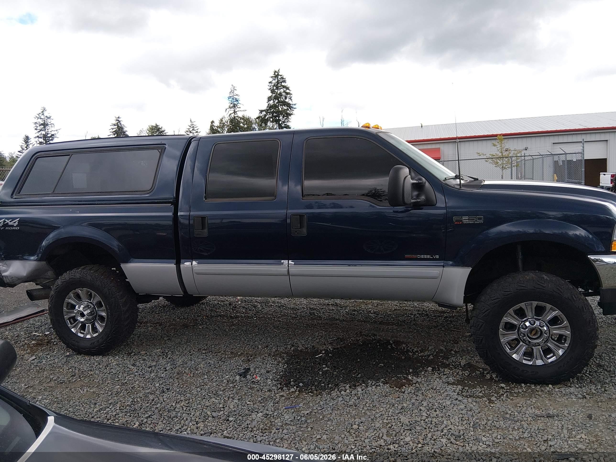2002 Ford F-250 Lariat/xl/xlt Синий vin: 1FTNW21F82EA68412