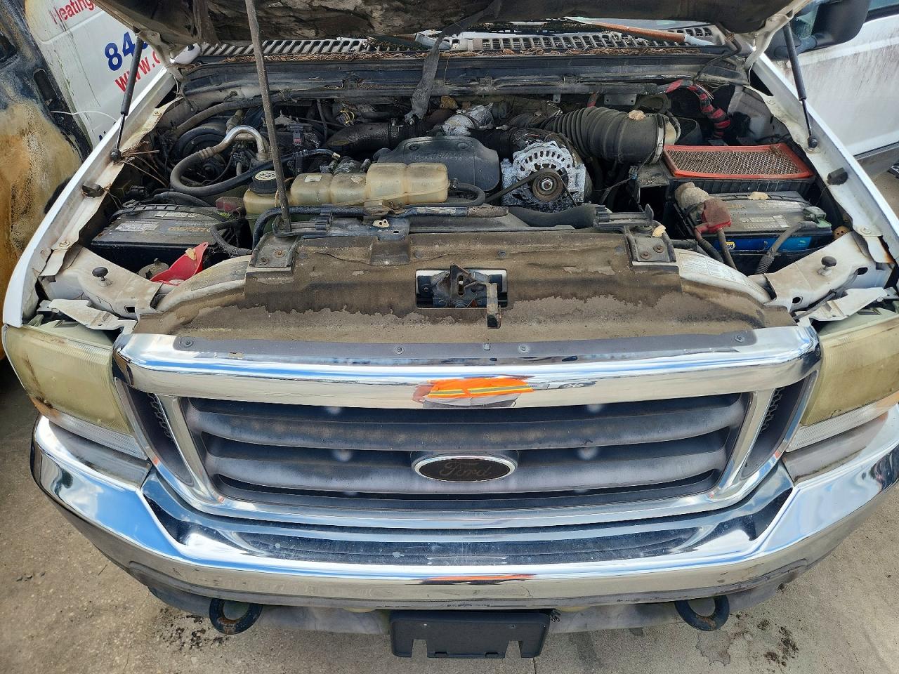 2003 Ford F250 Super Duty Белый vin: 1FTNW21F83EA98415