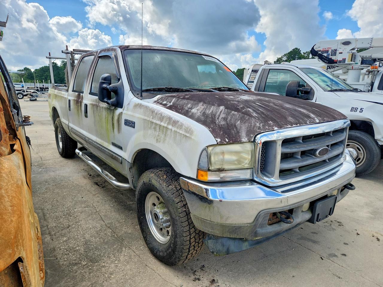 2003 Ford F250 Super Duty Белый vin: 1FTNW21F83EA98415