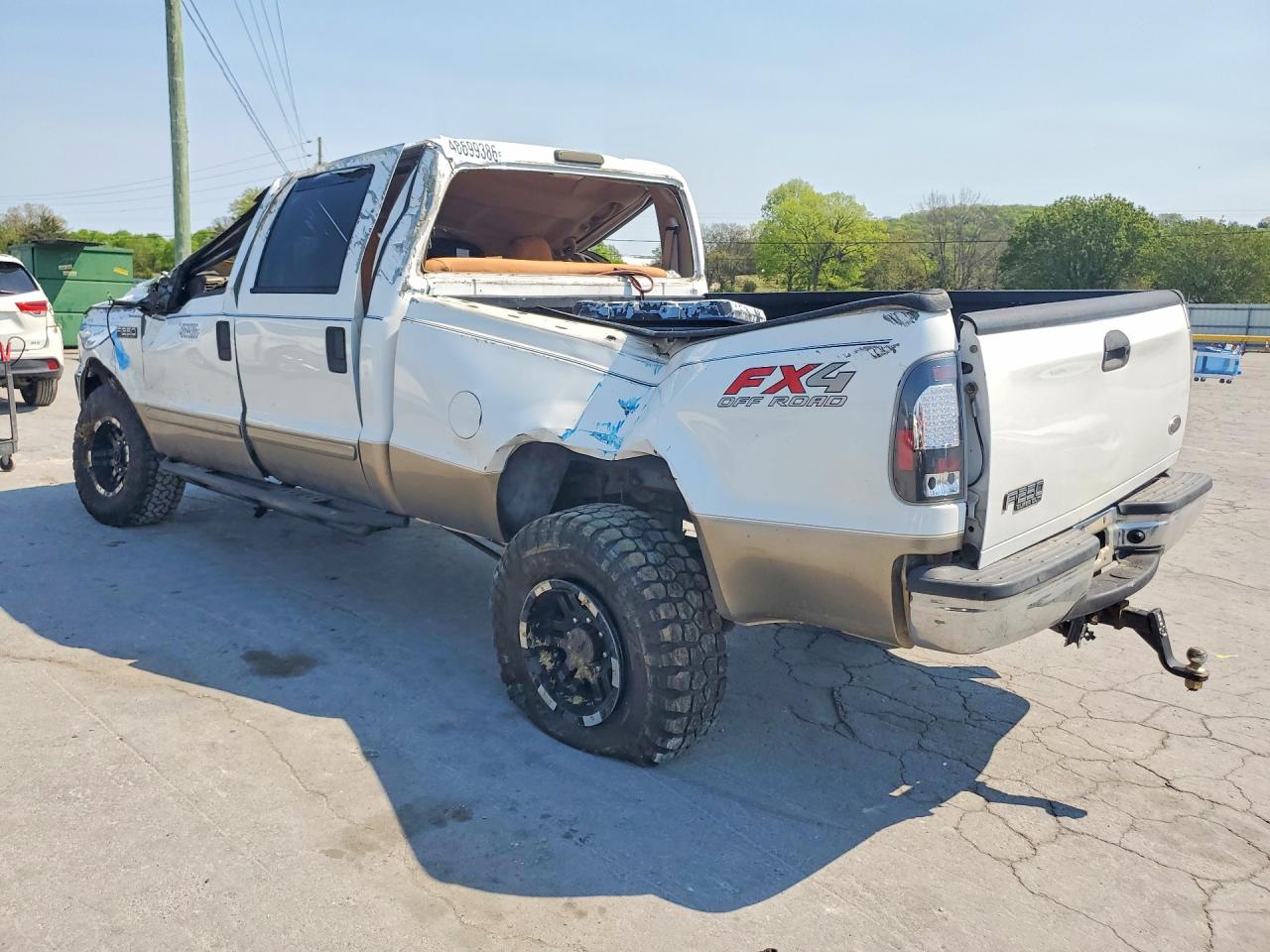 2003 Ford F250 Super Duty White vin: 1FTNW21F83EB09803